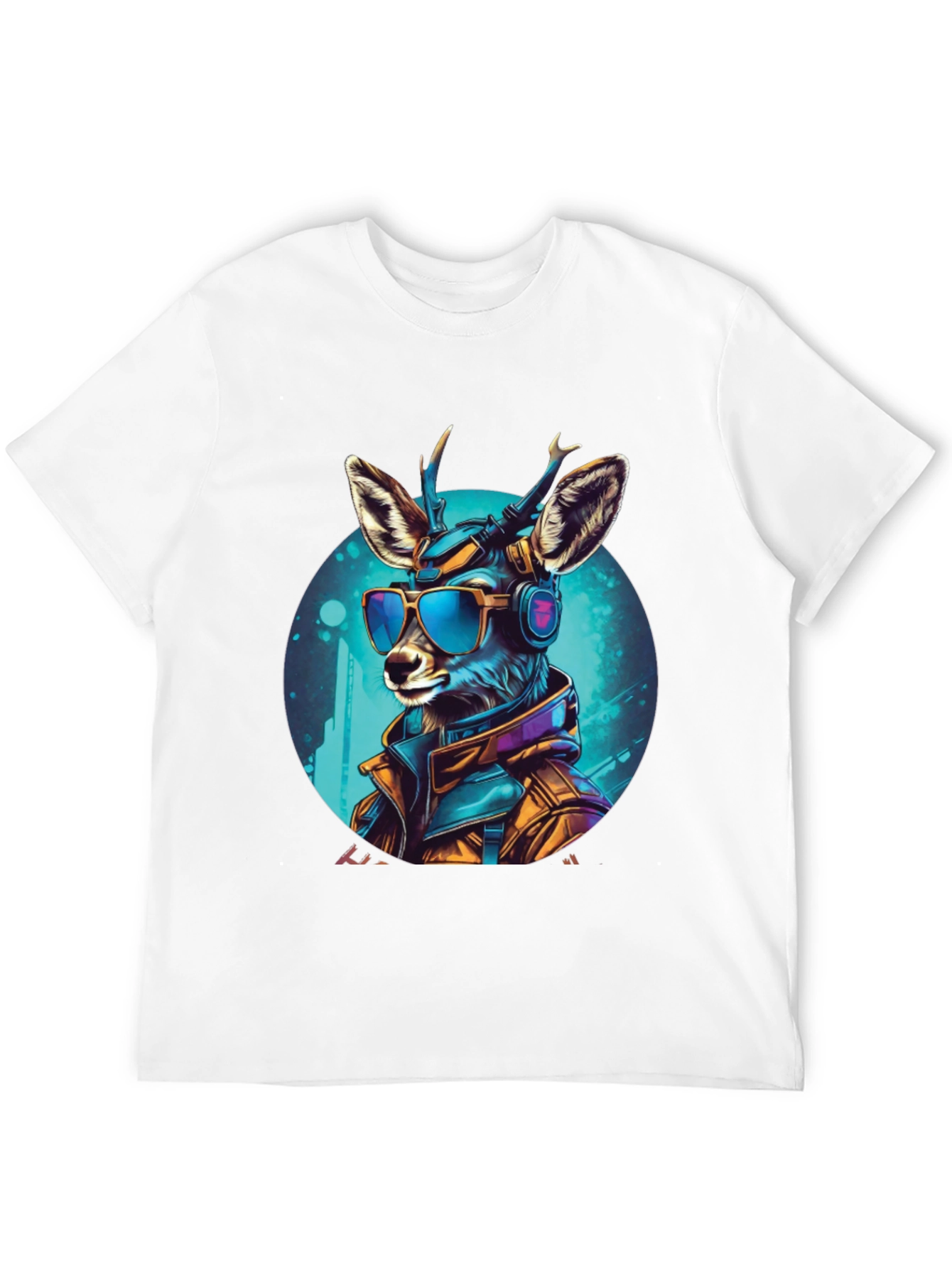 Cyberpunk Deer Graphic Tee