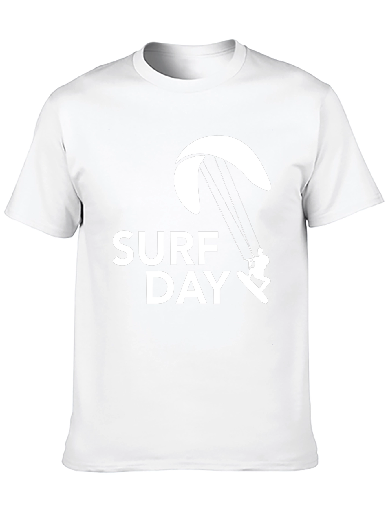 Surf Day Graphic Tee - Black Cotton T-Shirt