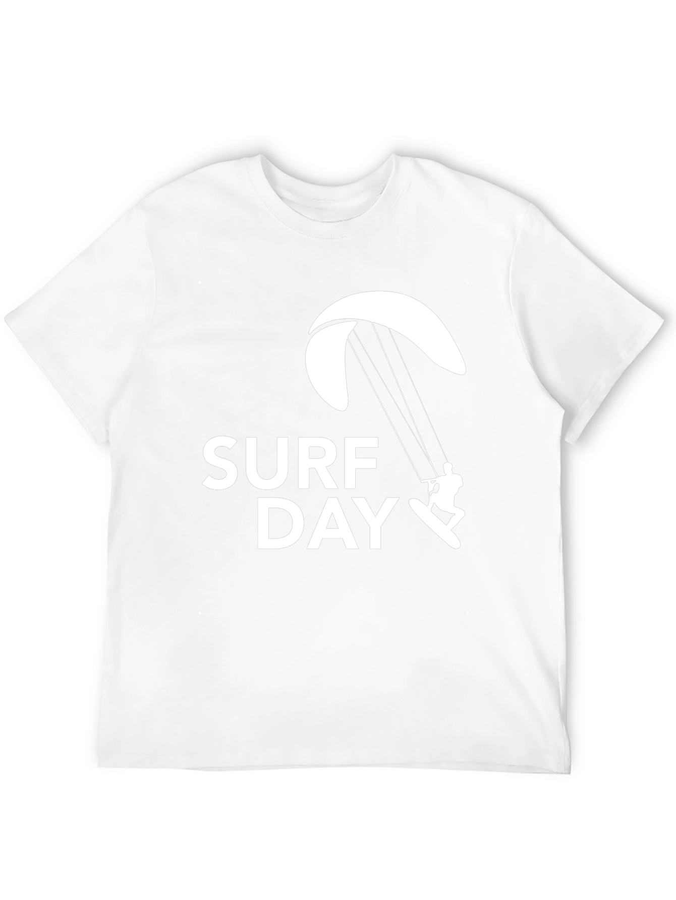 Surf Day Graphic Tee - Black Cotton T-Shirt