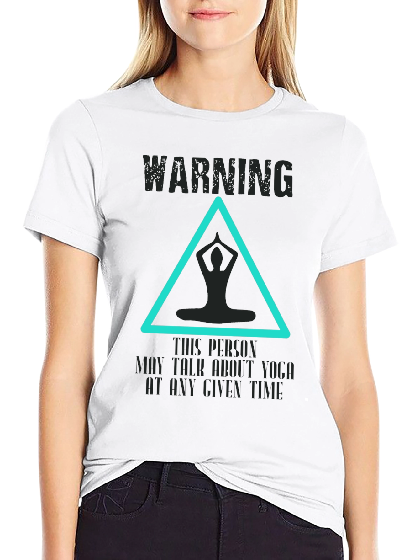 Yoga Talk Warning Graphic Tee