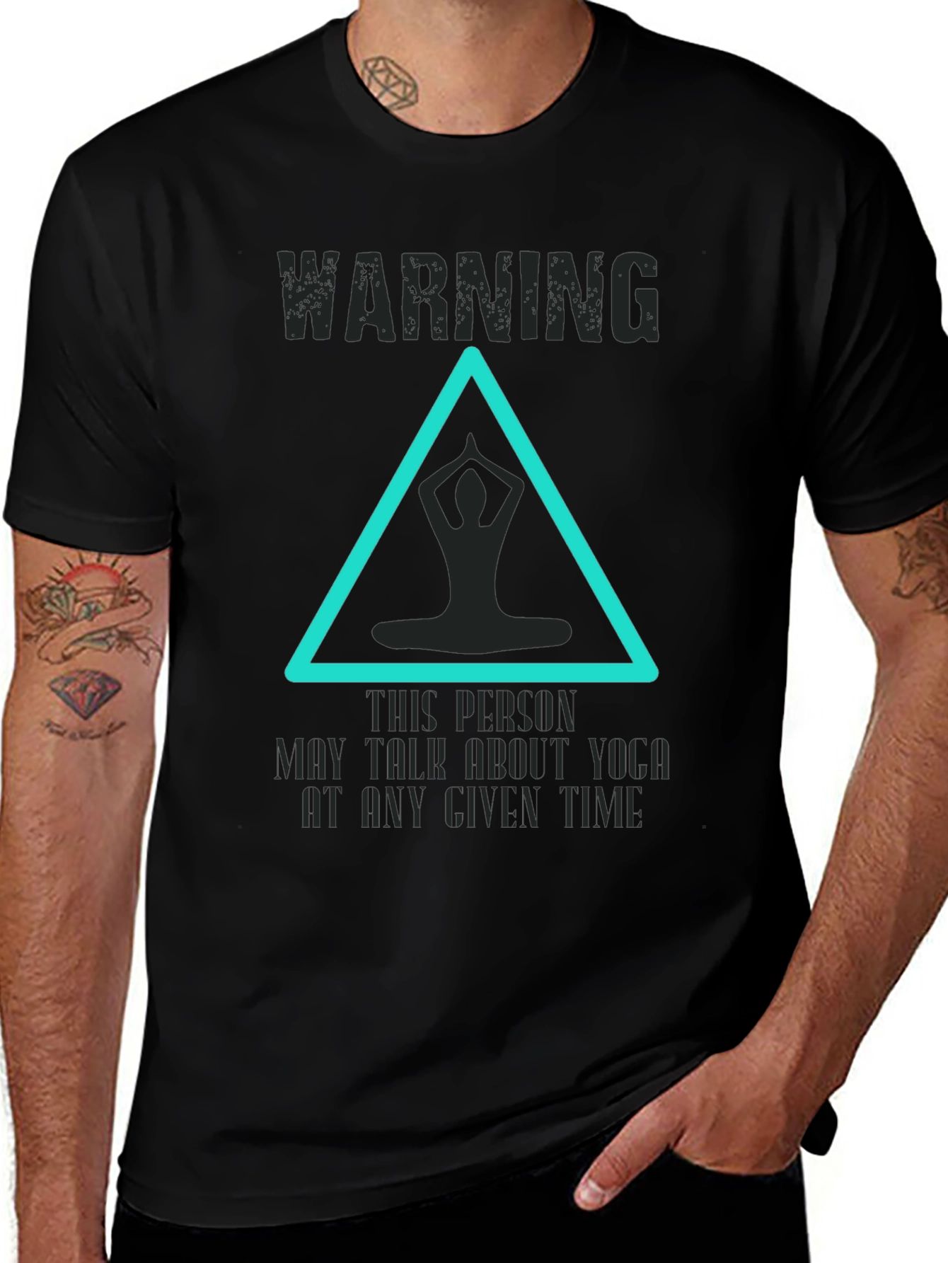 Yoga Talk Warning Graphic Tee