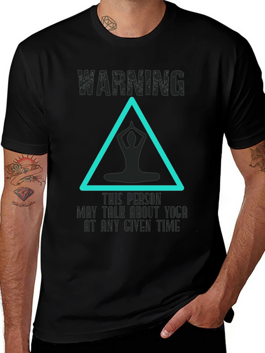Yoga Talk Warning Graphic Tee
