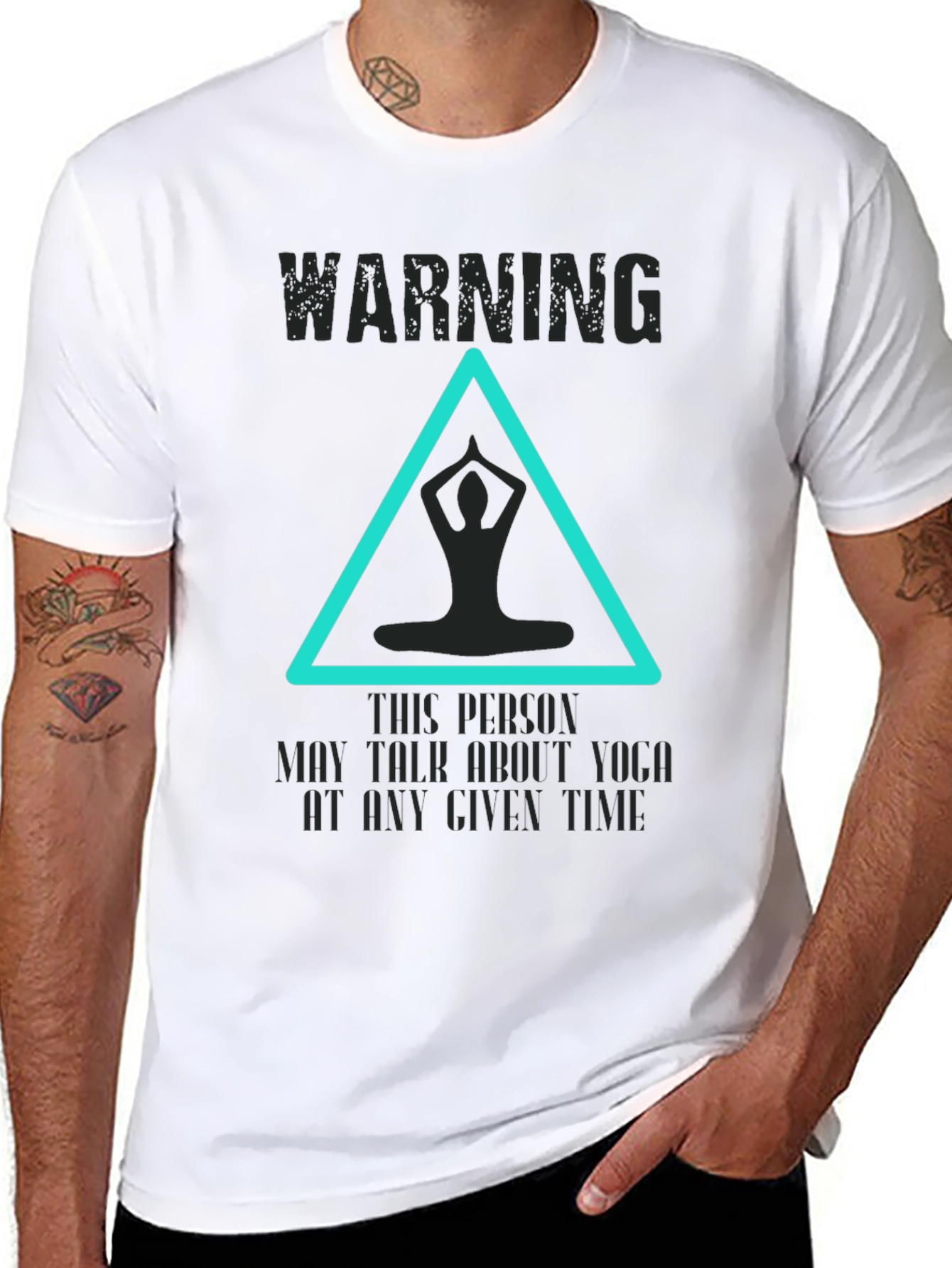 Yoga Talk Warning Graphic Tee