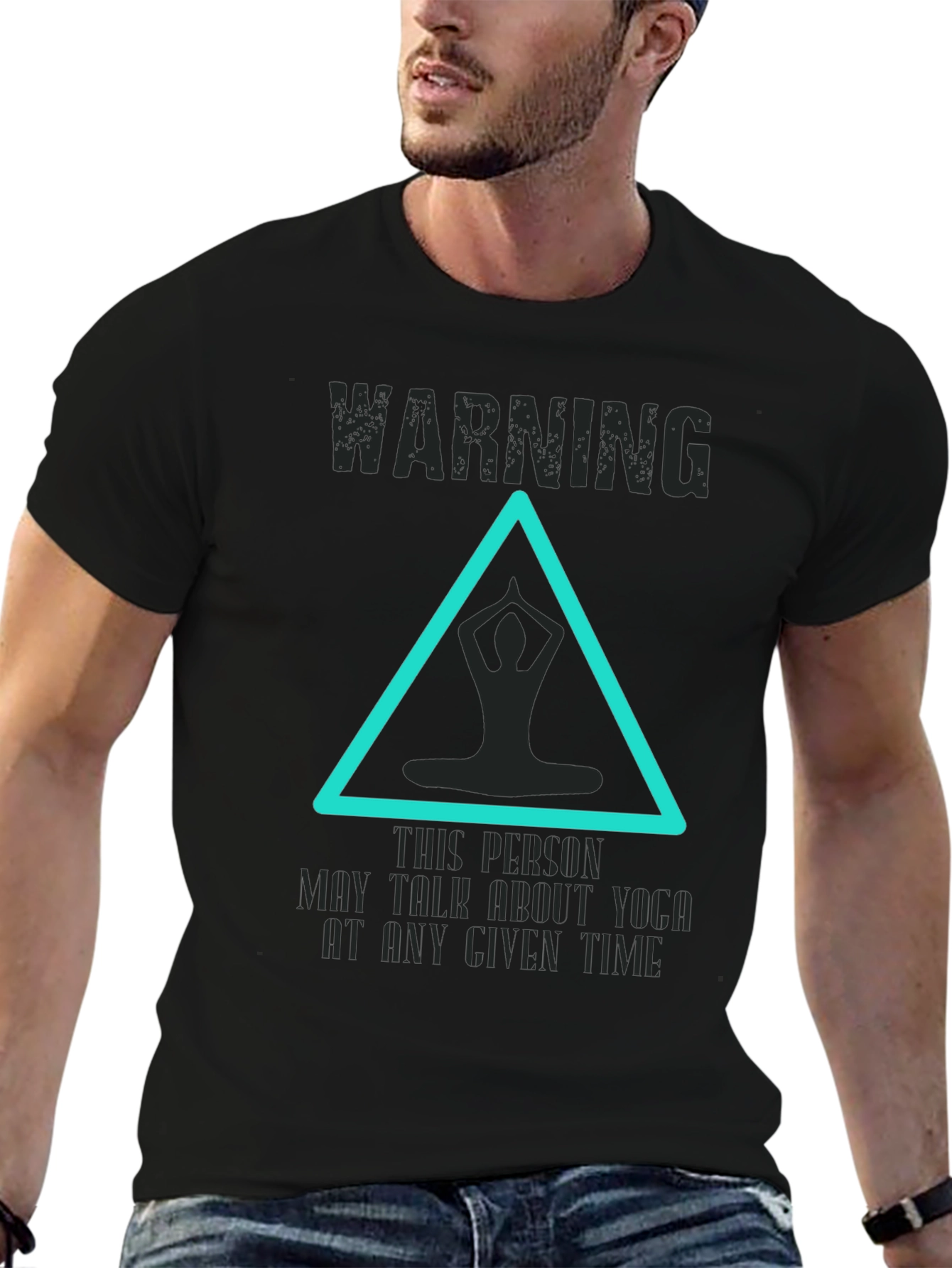 Yoga Talk Warning Graphic Tee