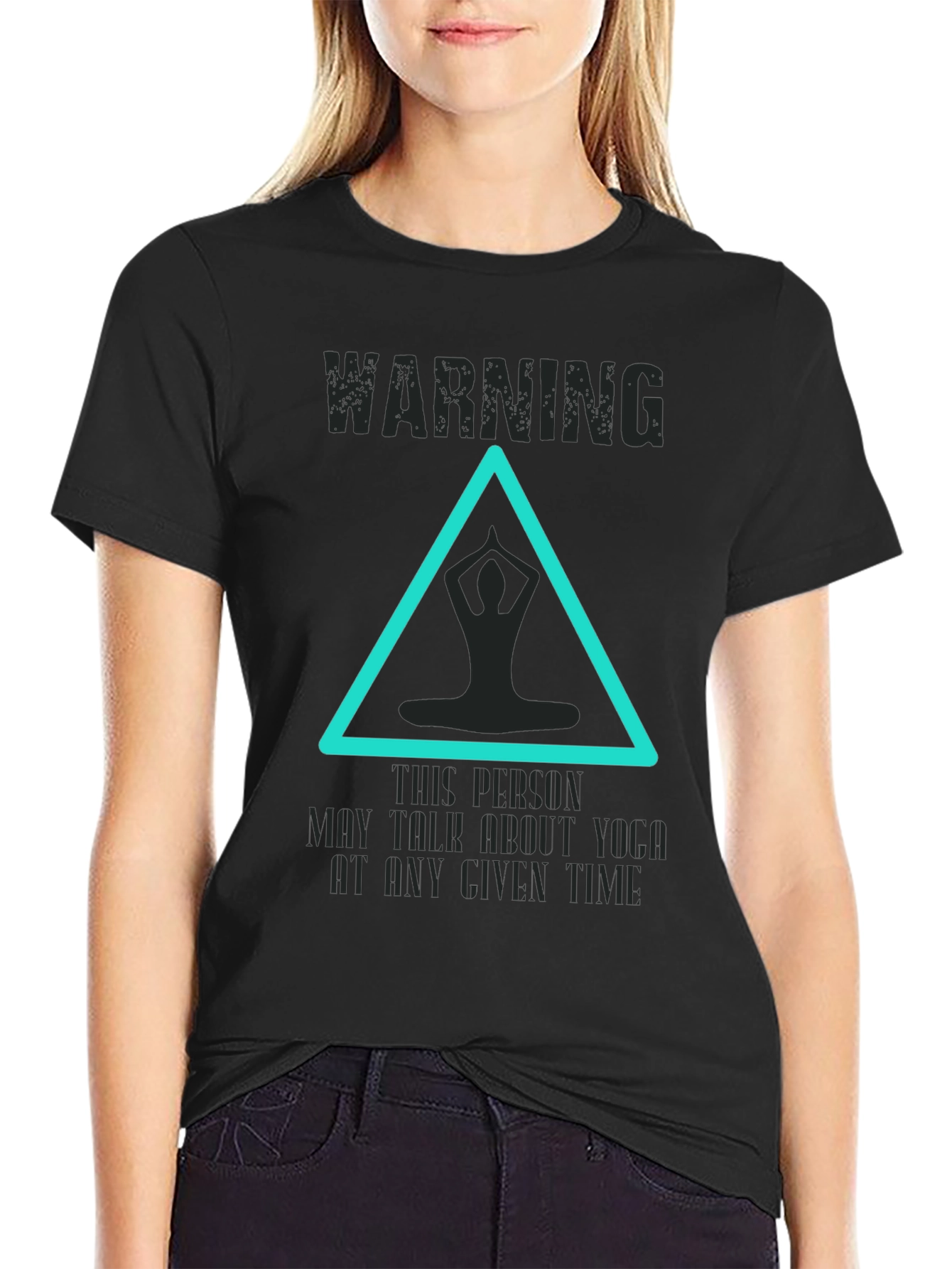 Yoga Talk Warning Graphic Tee