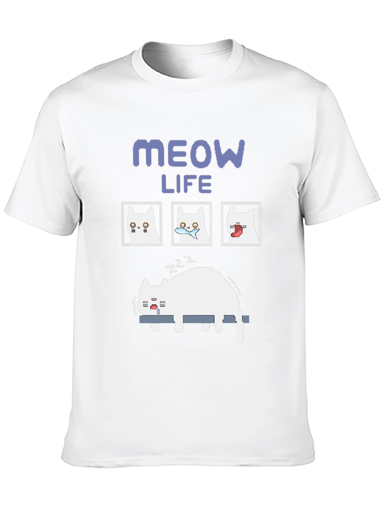 Meow Life T-Shirt Cat Lover Tee