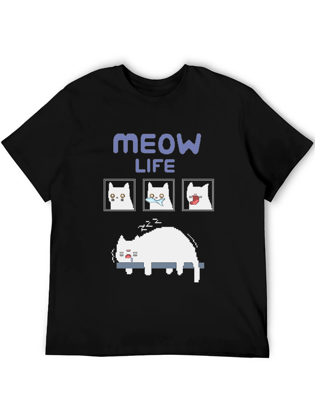 Meow Life T-Shirt Cat Lover Tee