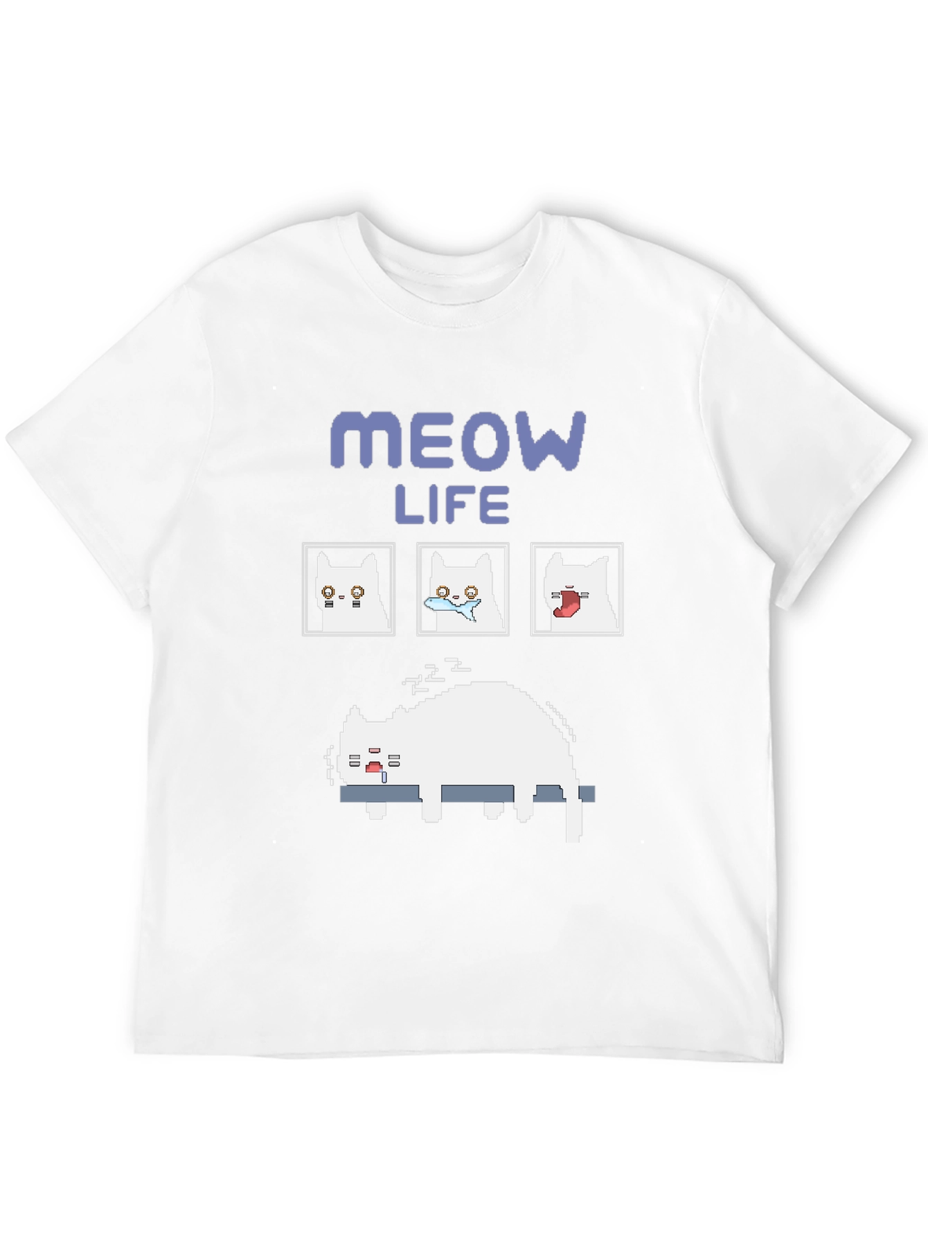 Meow Life T-Shirt Cat Lover Tee