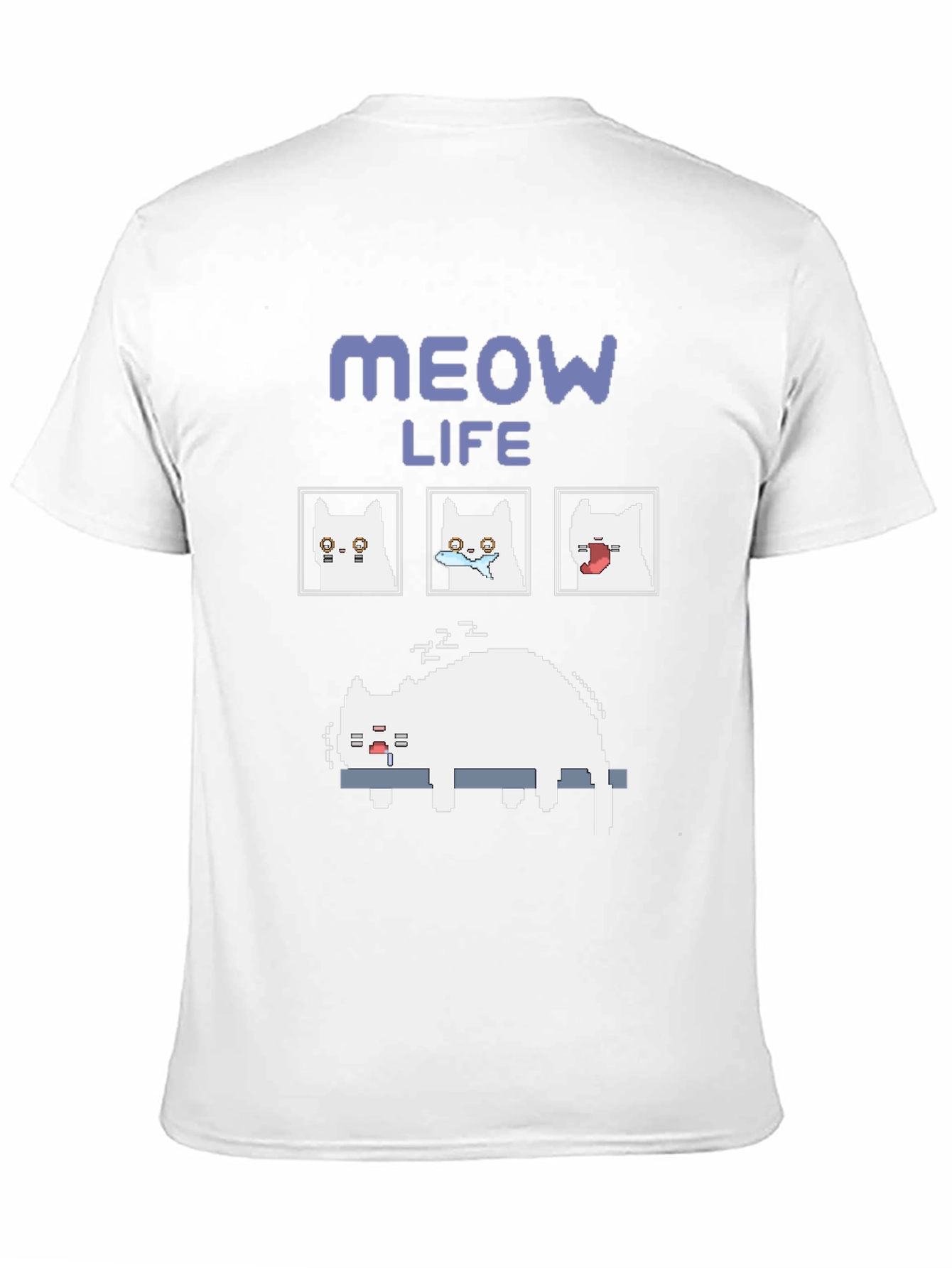 Meow Life T-Shirt Cat Lover Tee