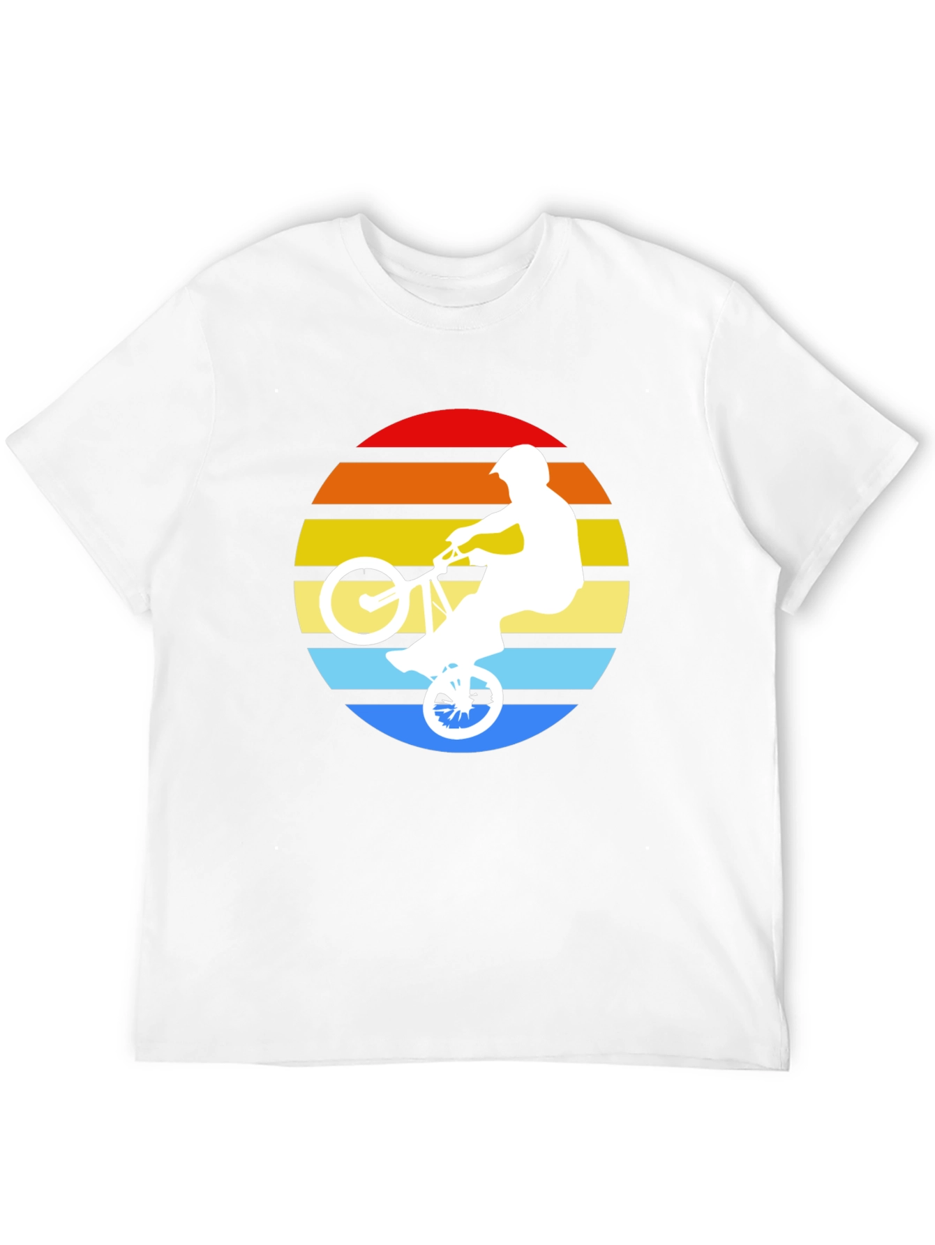 Retro BMX Sunset T-Shirt - Black