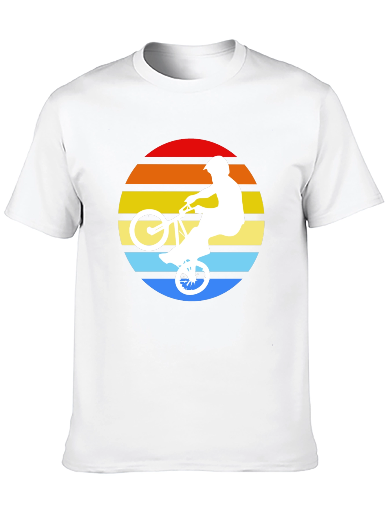 Retro BMX Sunset T-Shirt - Black