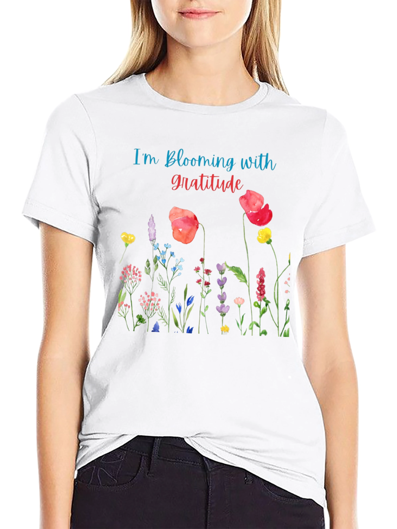 Blooming Gratitude Graphic T-Shirt