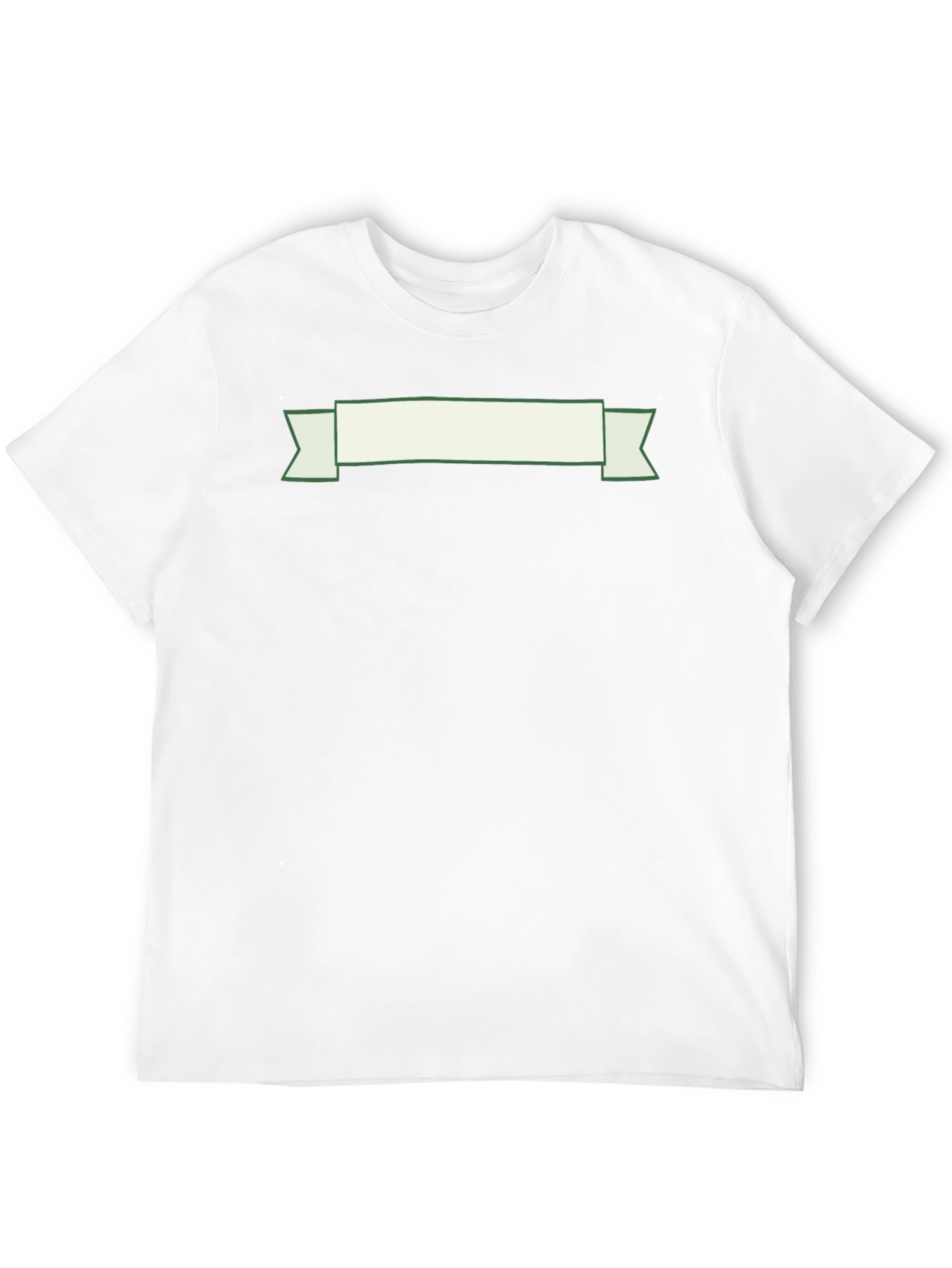 Black T-Shirt with Decorative Banner