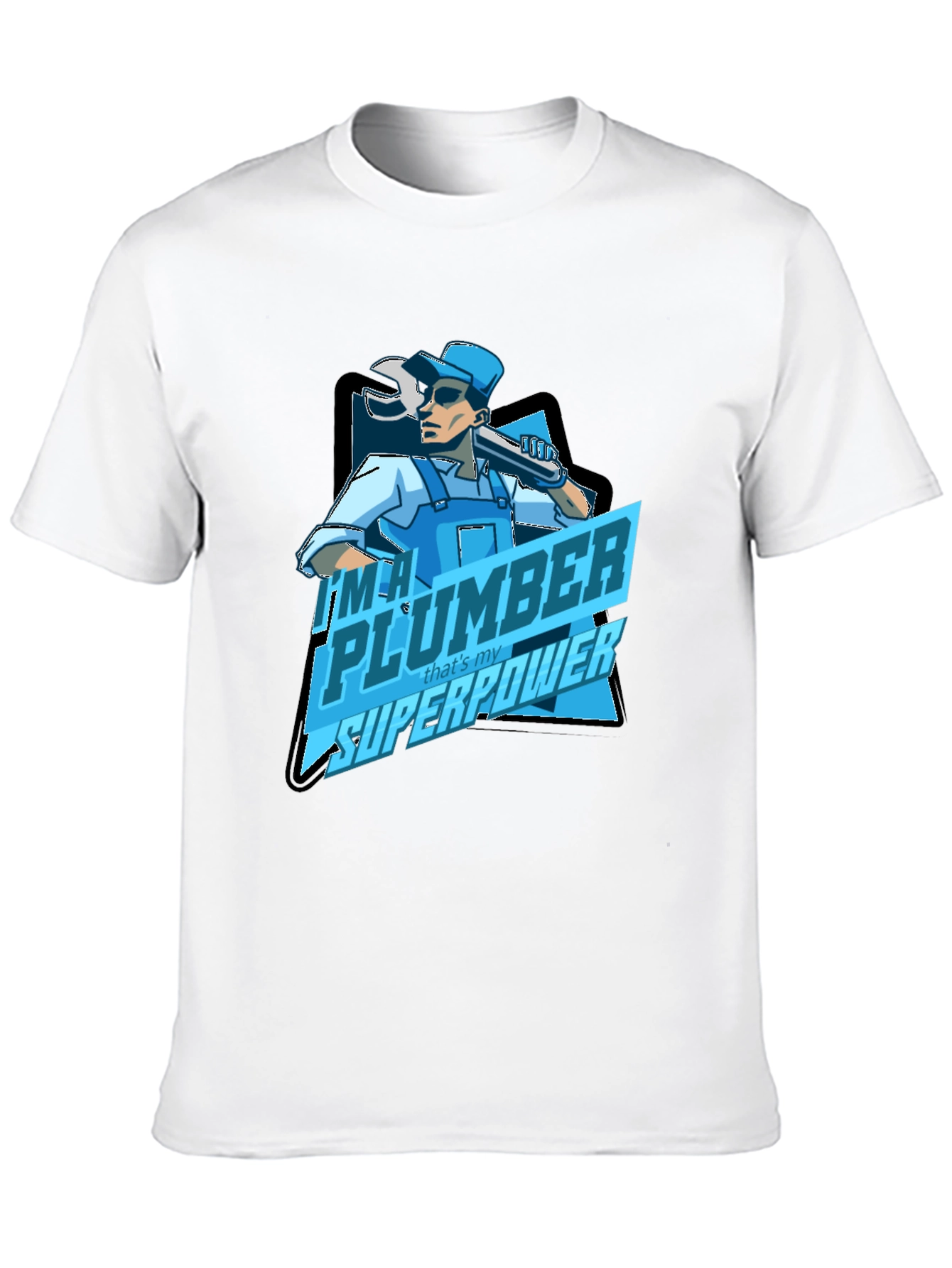 Plumber Superpower T-Shirt - Black