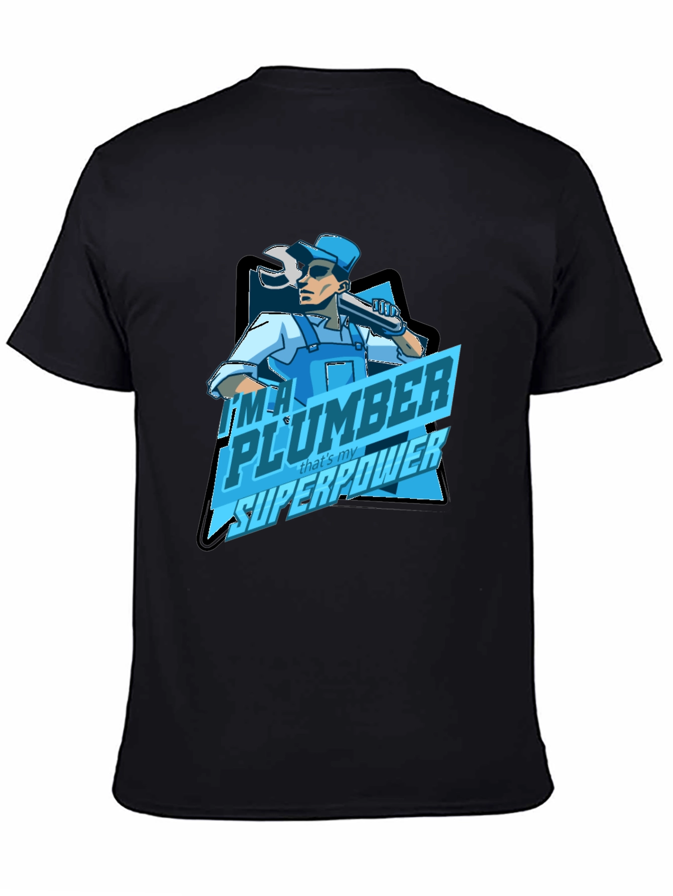 Plumber Superpower T-Shirt - Black