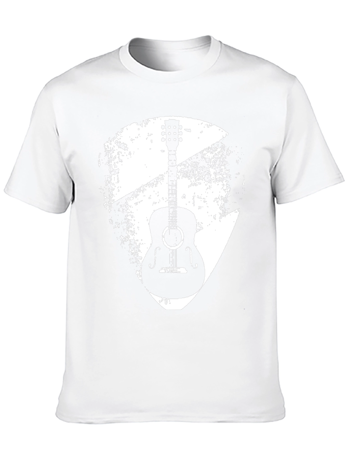 Acoustic Guitar Graphic Tee - Black