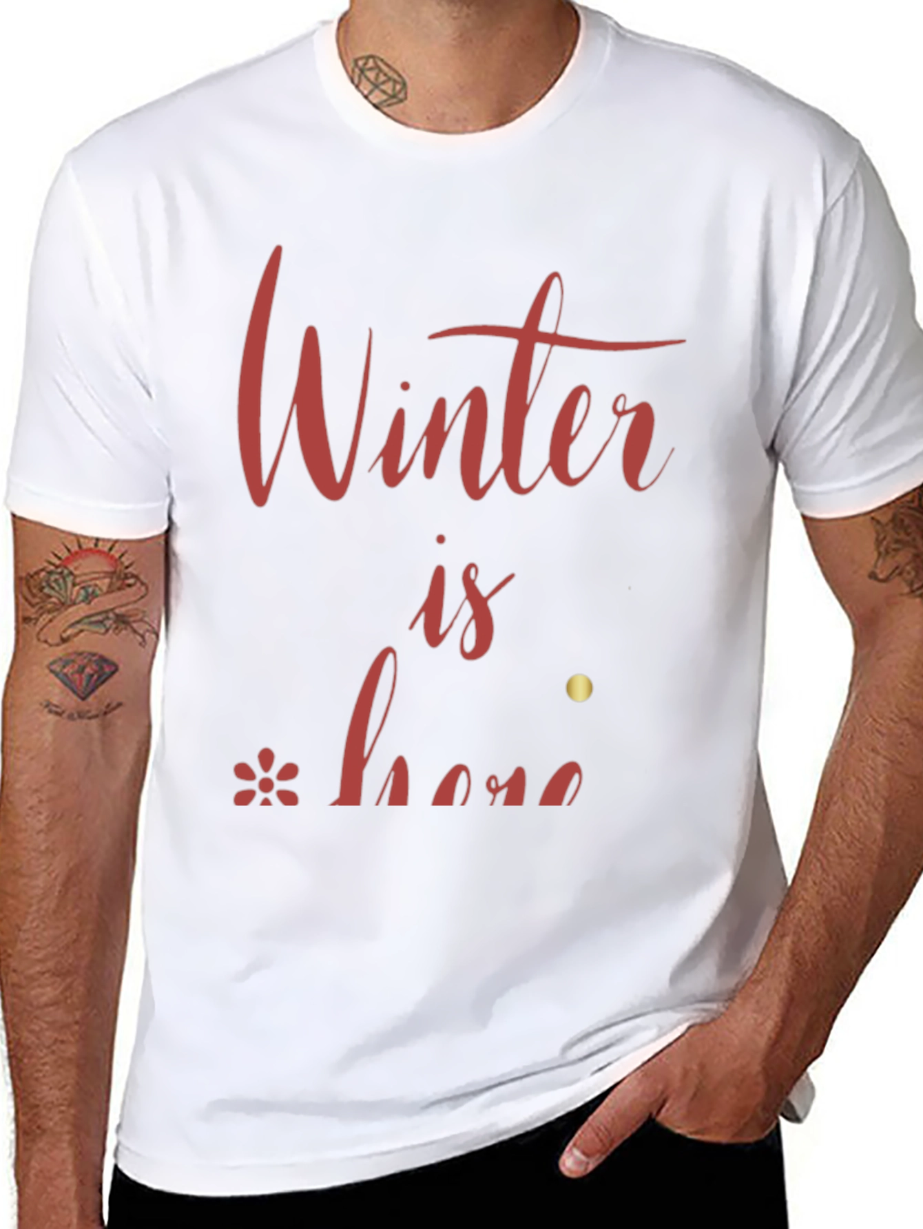 Winter is Here Graphic Tee - Stylish Holiday Shirt