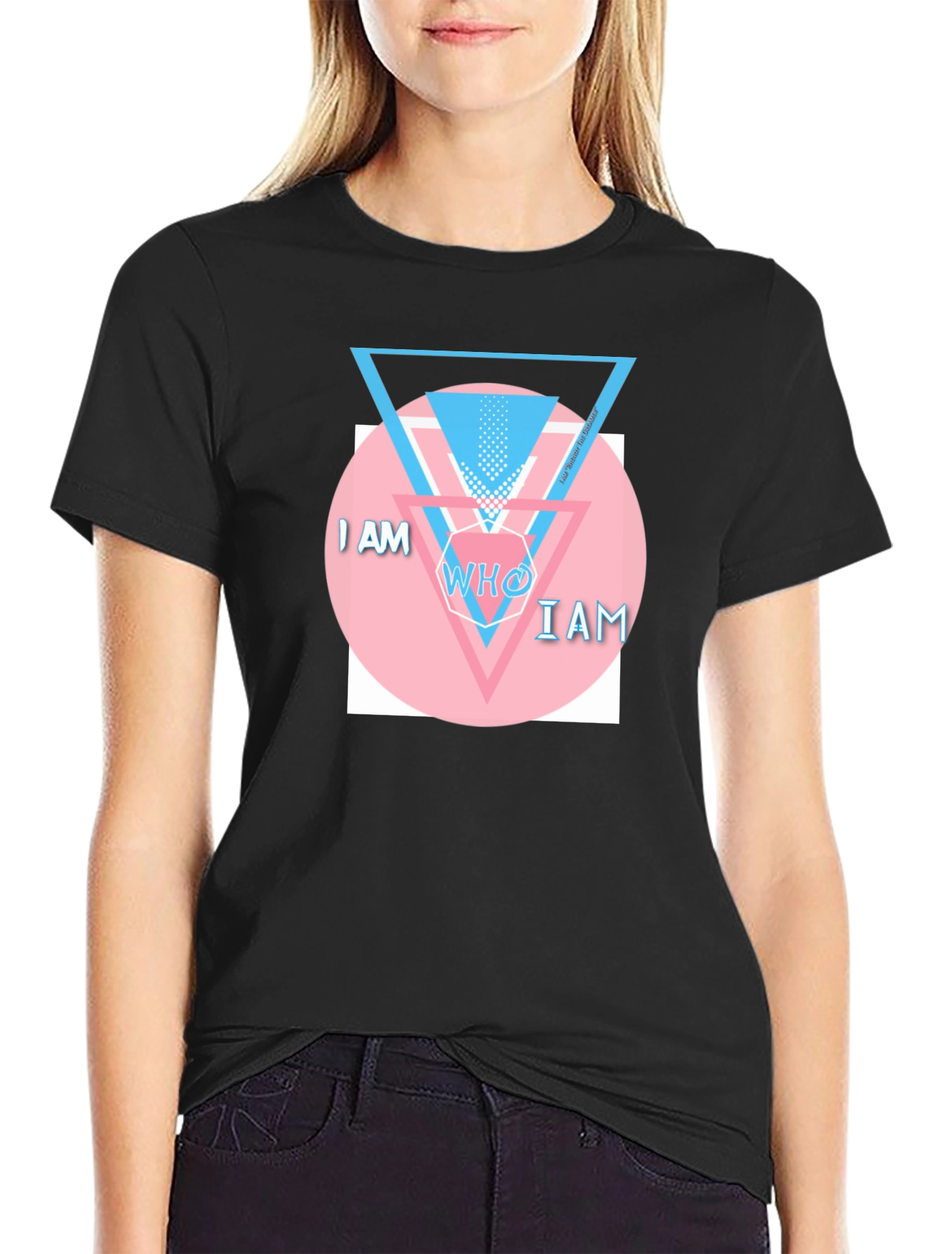 I AM WHO I AM Graphic T-Shirt - Black