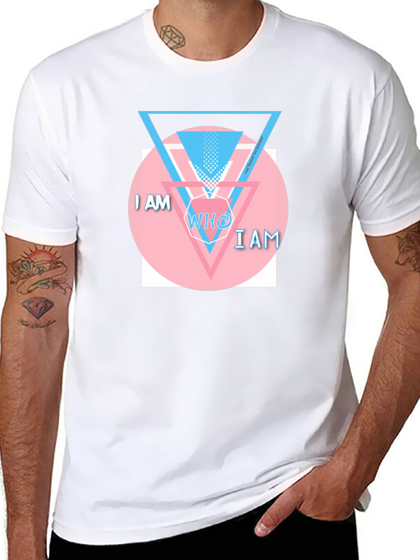 I AM WHO I AM Graphic T-Shirt - Black