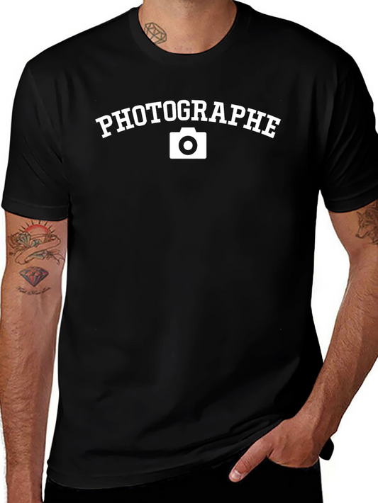 Photographe Black Crew Neck T-Shirt