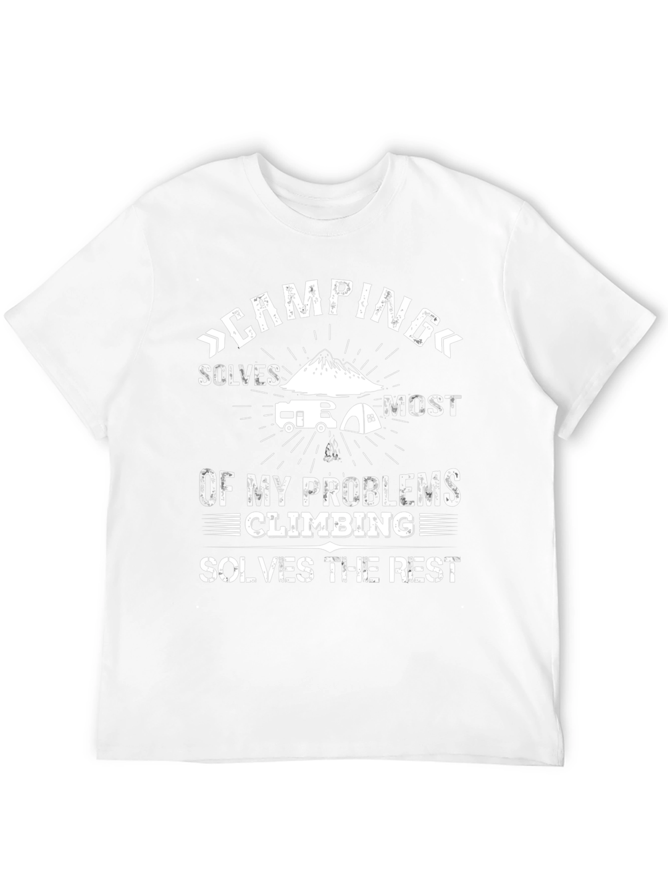 Camping & Climbing Solve My Problems Graphic T-Shirt