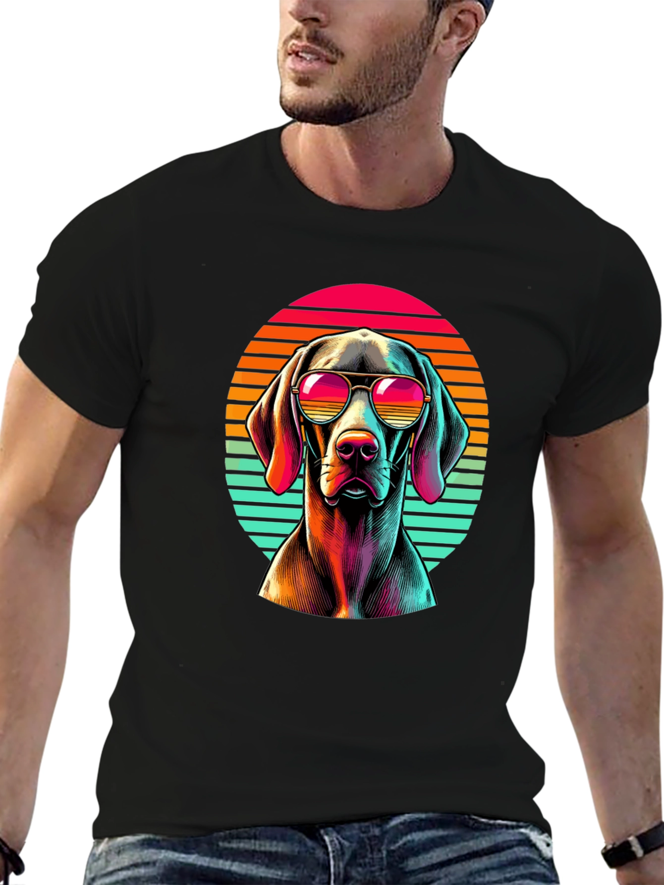 Retro Dog T-Shirt - Cool Pet Design