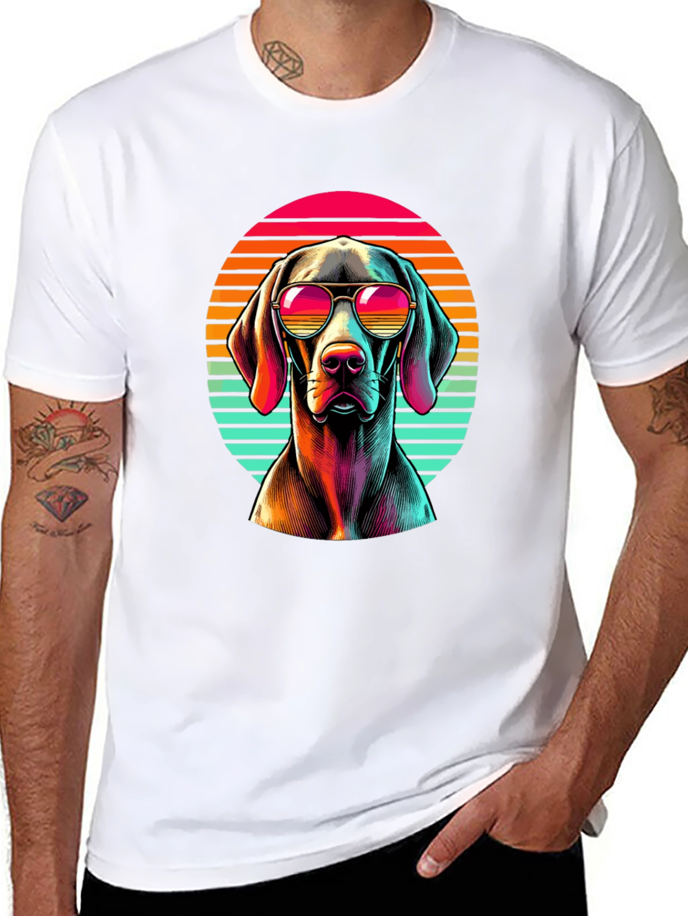 Retro Dog T-Shirt - Cool Pet Design