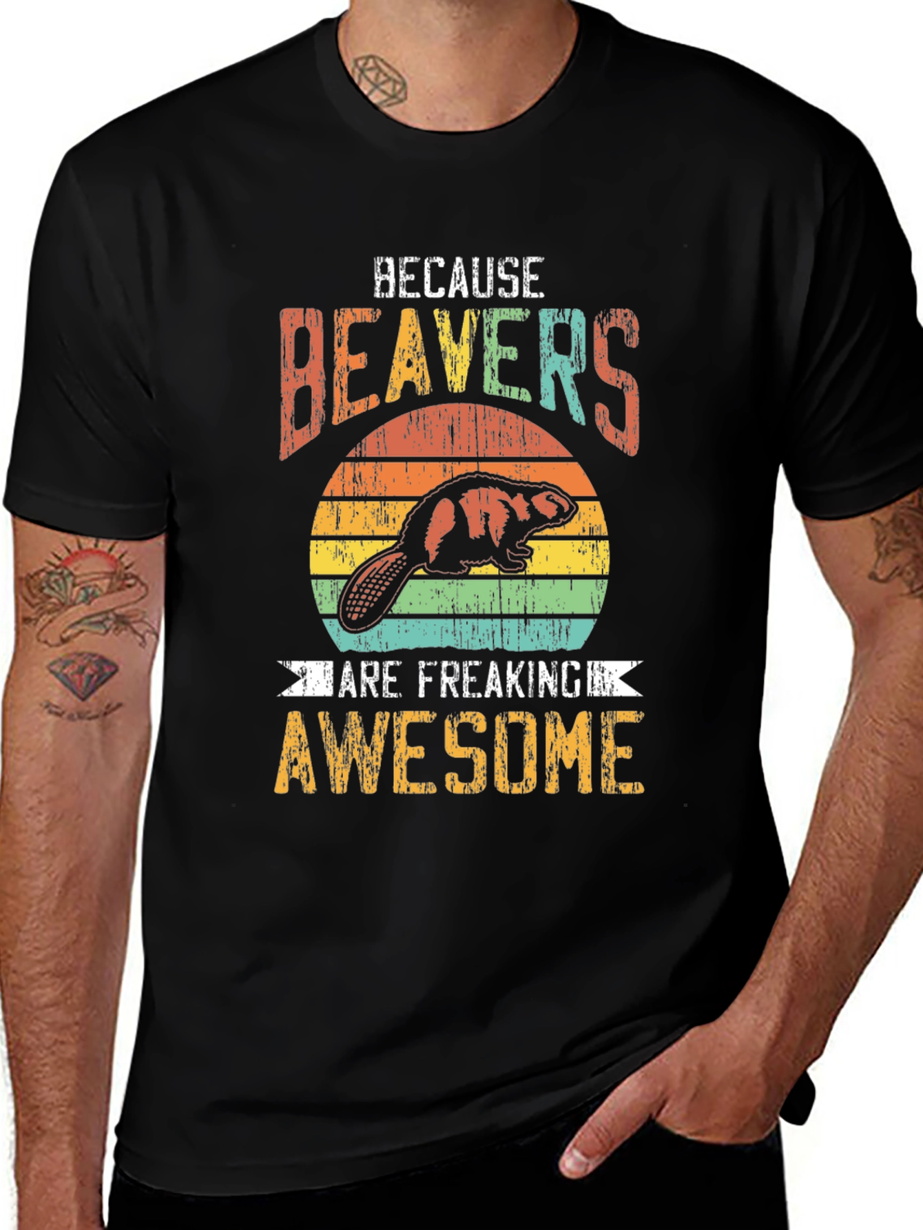 Beavers Are Awesome Graphic Tee