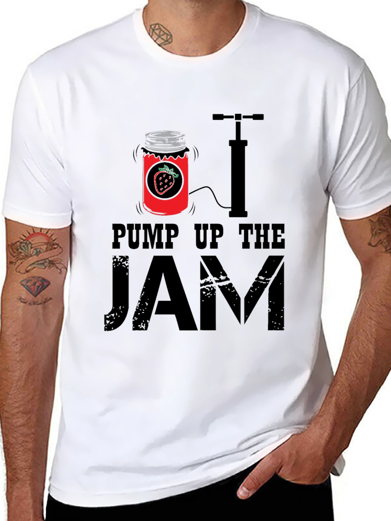 Pump Up The Jam T-Shirt - Novelty Graphic Tee