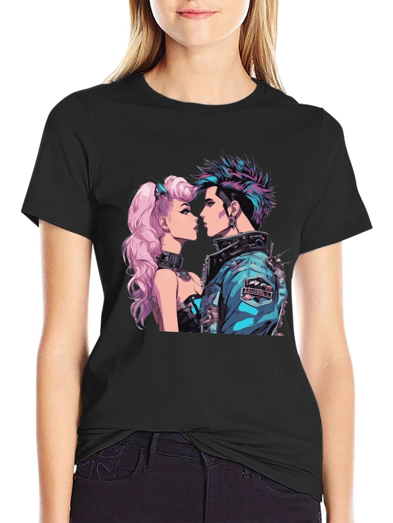 Cyberpunk Couple Graphic T-Shirt