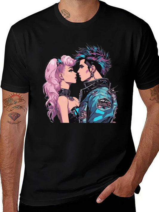 Cyberpunk Couple Graphic T-Shirt