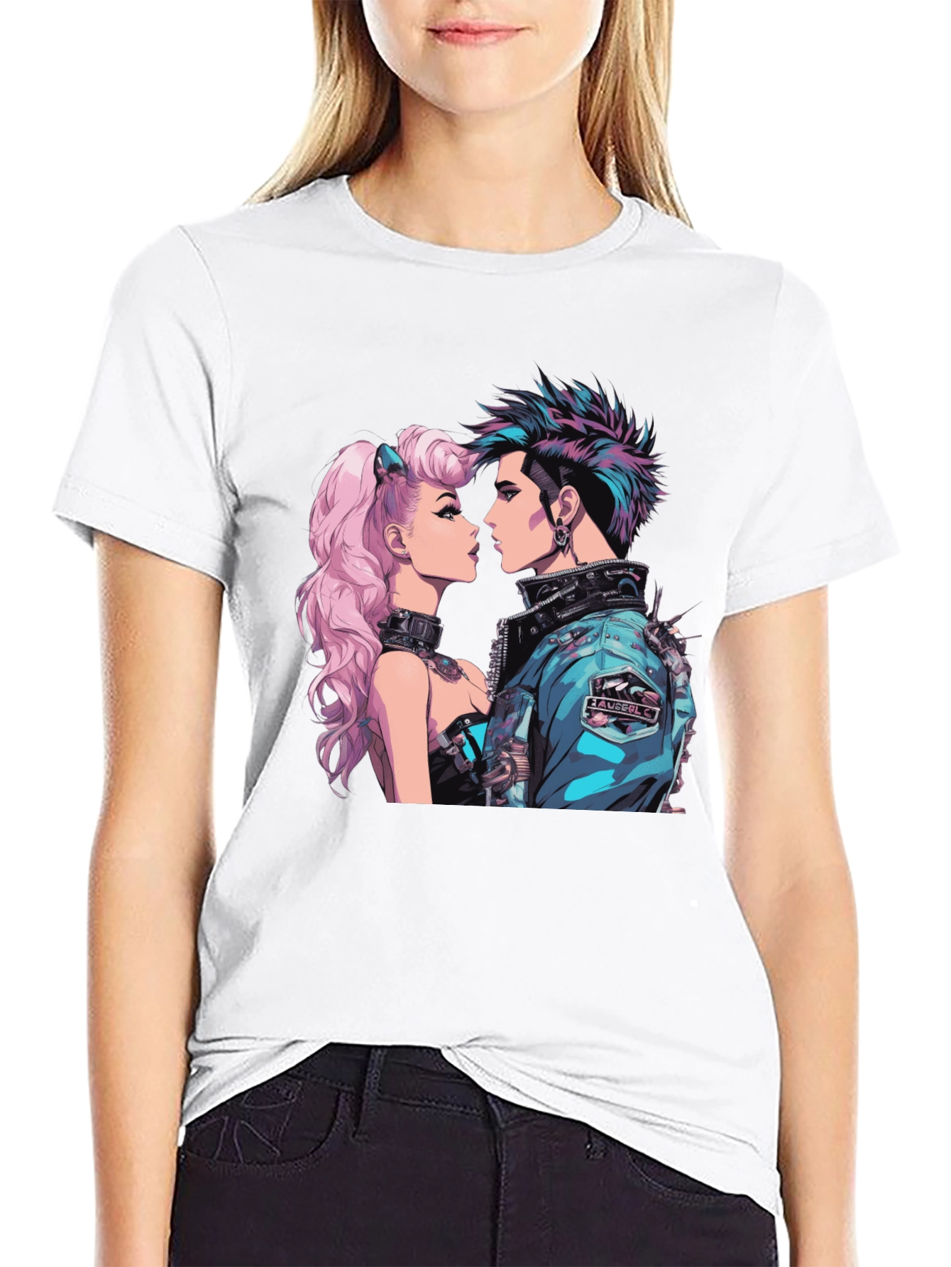 Cyberpunk Couple Graphic T-Shirt