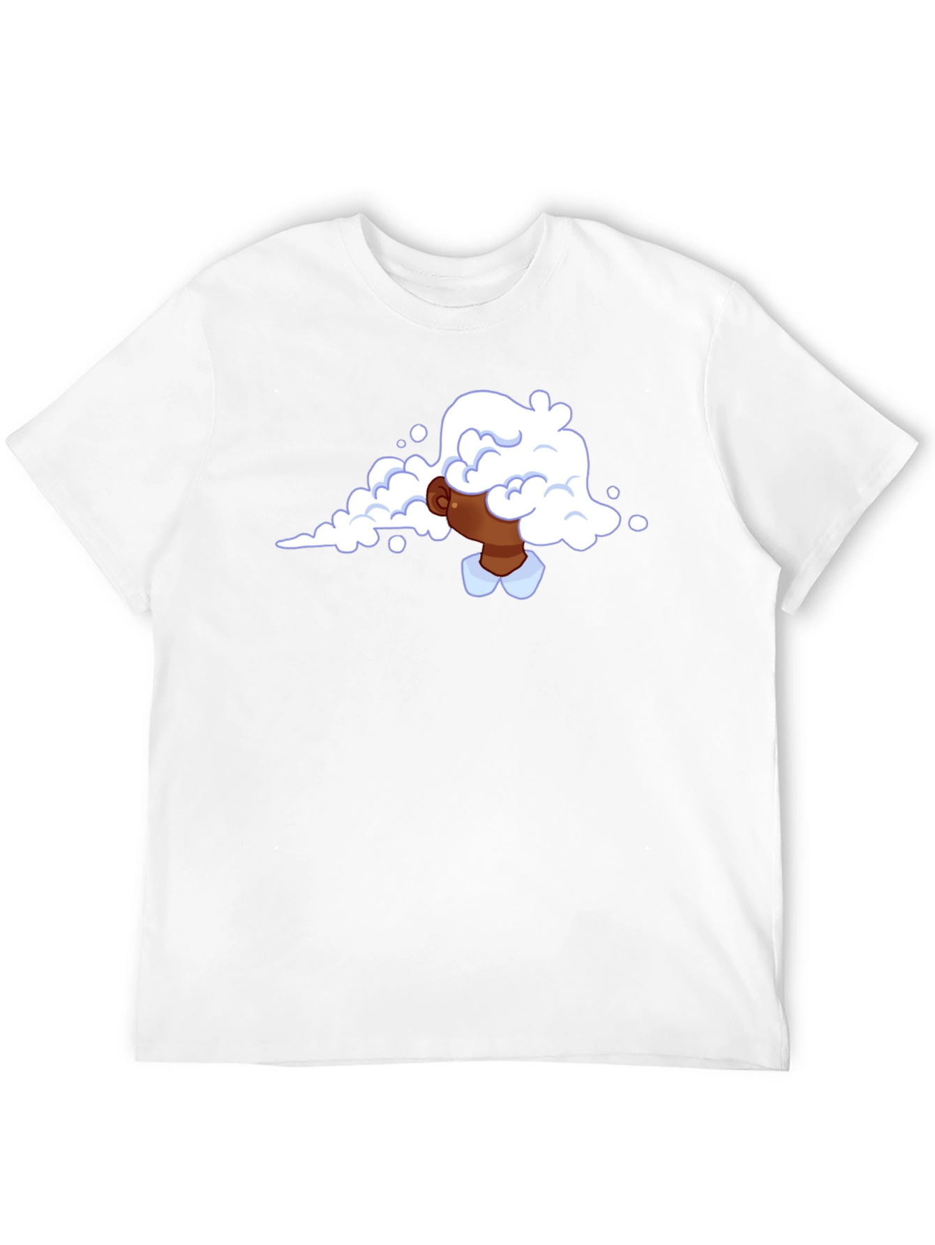 Cloud Head Graphic Tee - Trendy Black T-Shirt