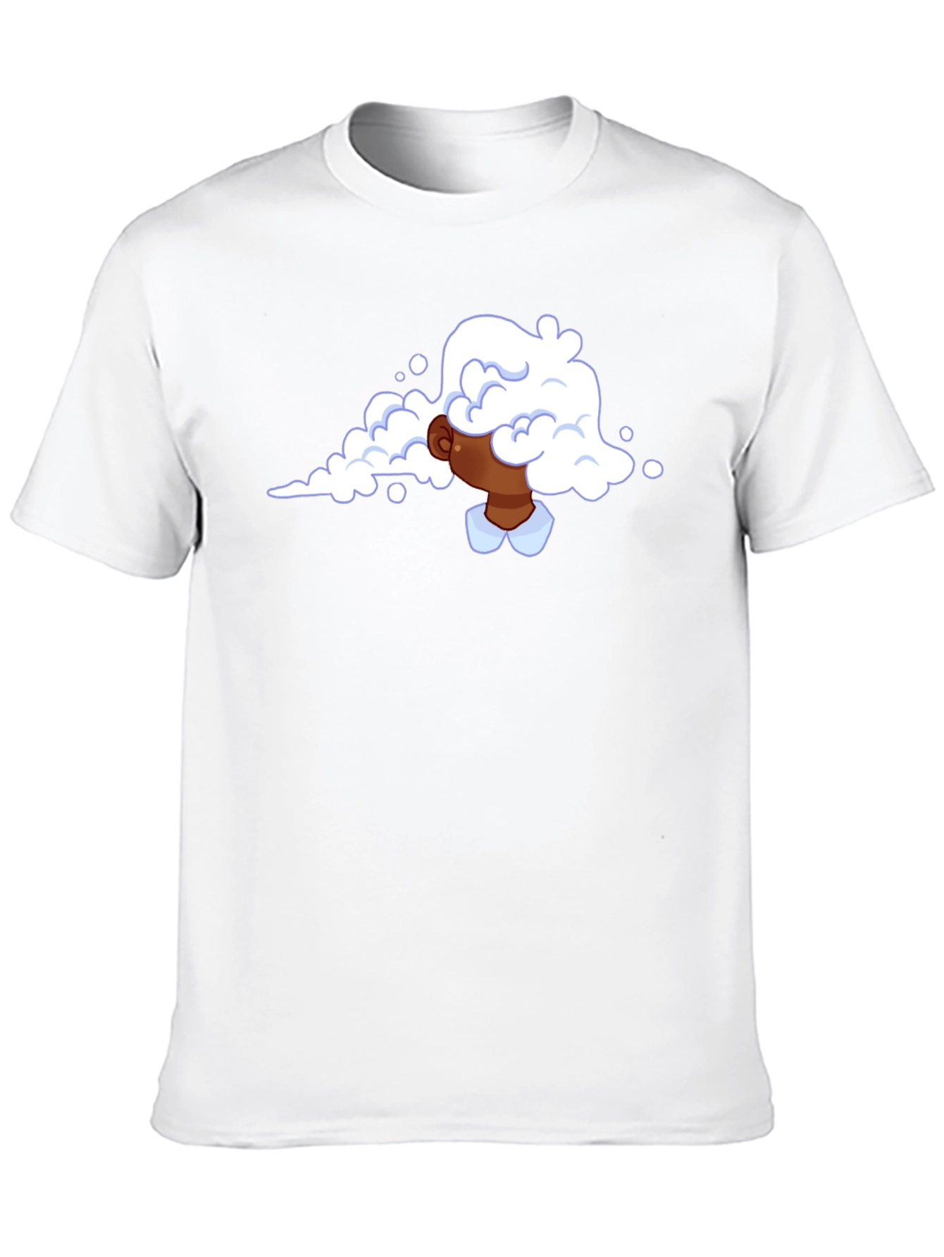 Cloud Head Graphic Tee - Trendy Black T-Shirt