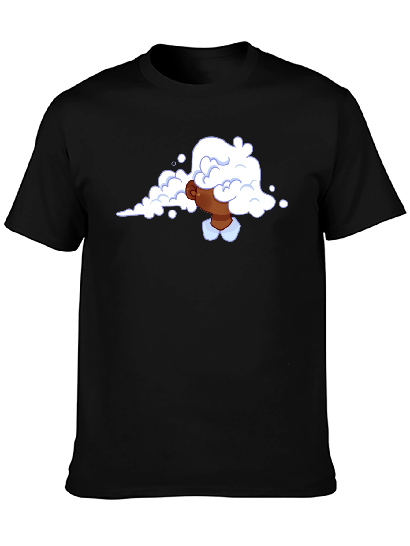Cloud Head Graphic Tee - Trendy Black T-Shirt