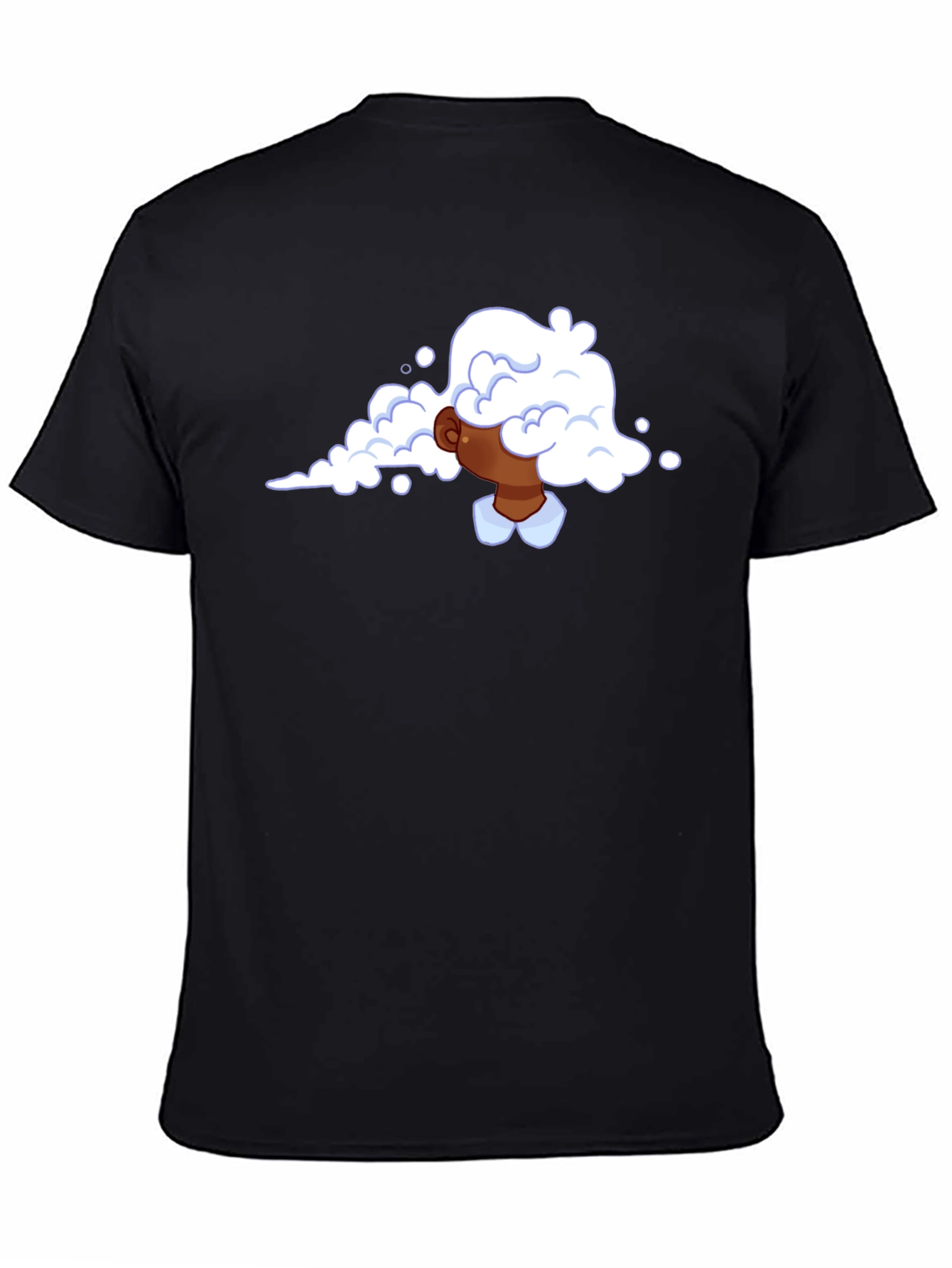 Cloud Head Graphic Tee - Trendy Black T-Shirt