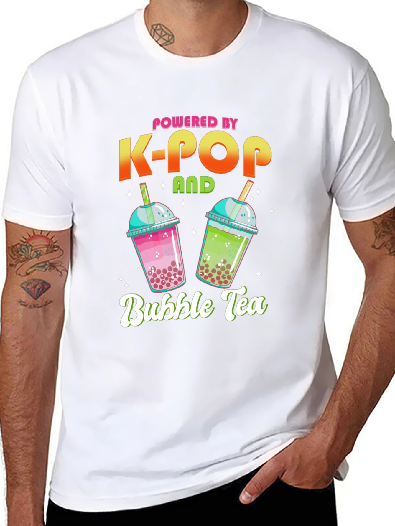 Powered by K-Pop and Bubble Tea T-Shirt