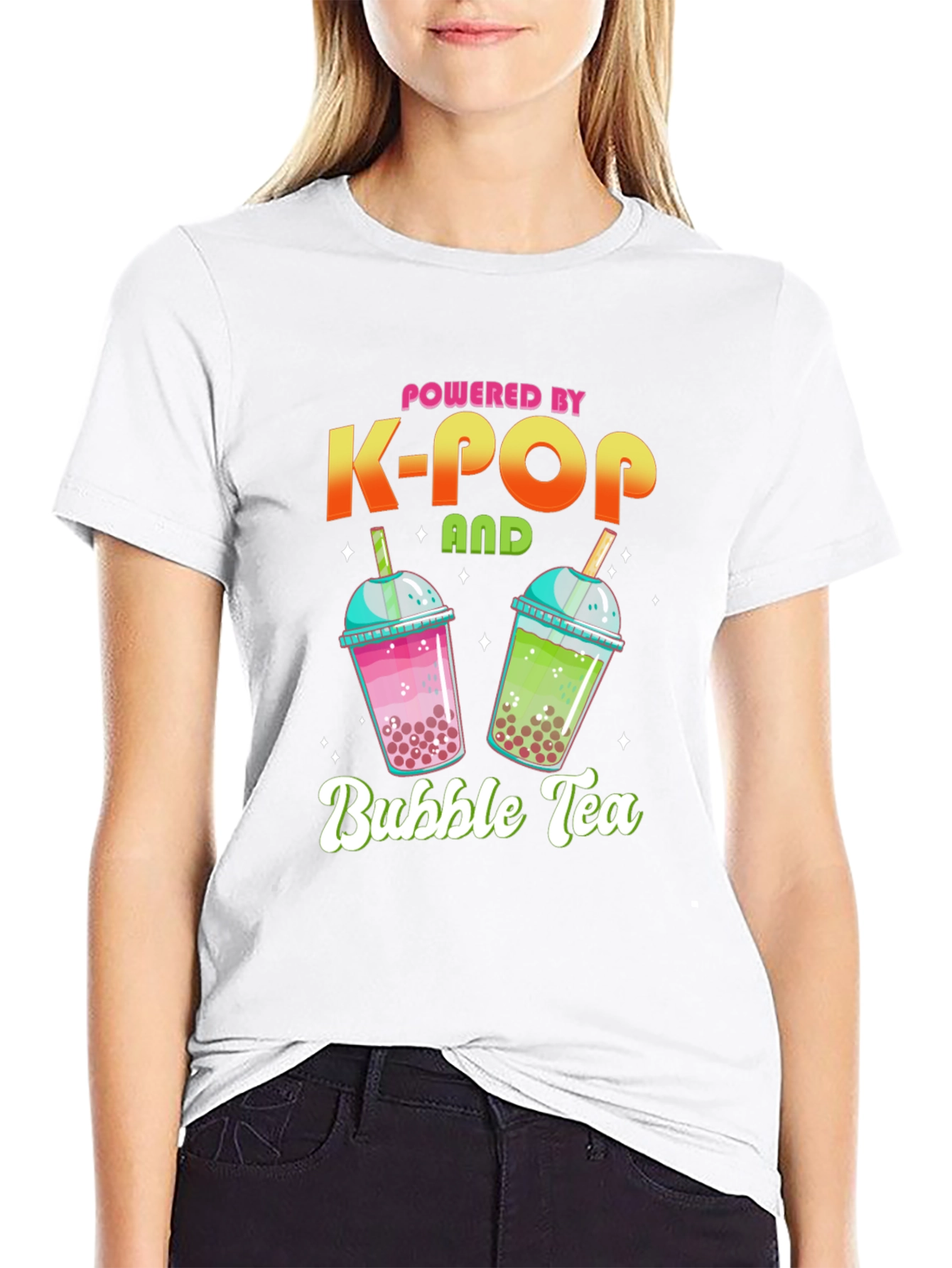 Powered by K-Pop and Bubble Tea T-Shirt