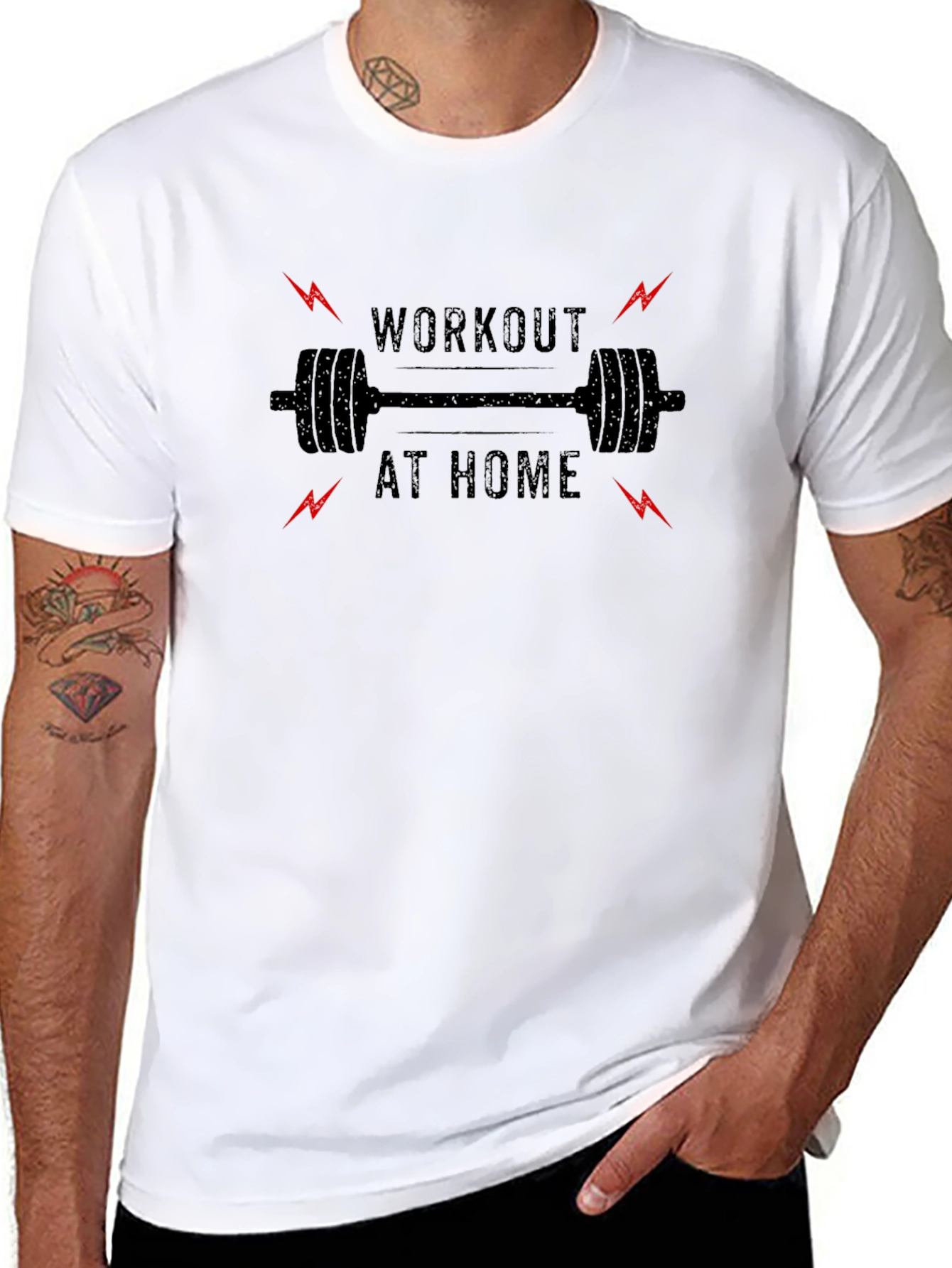 Workout at Home Graphic Tee