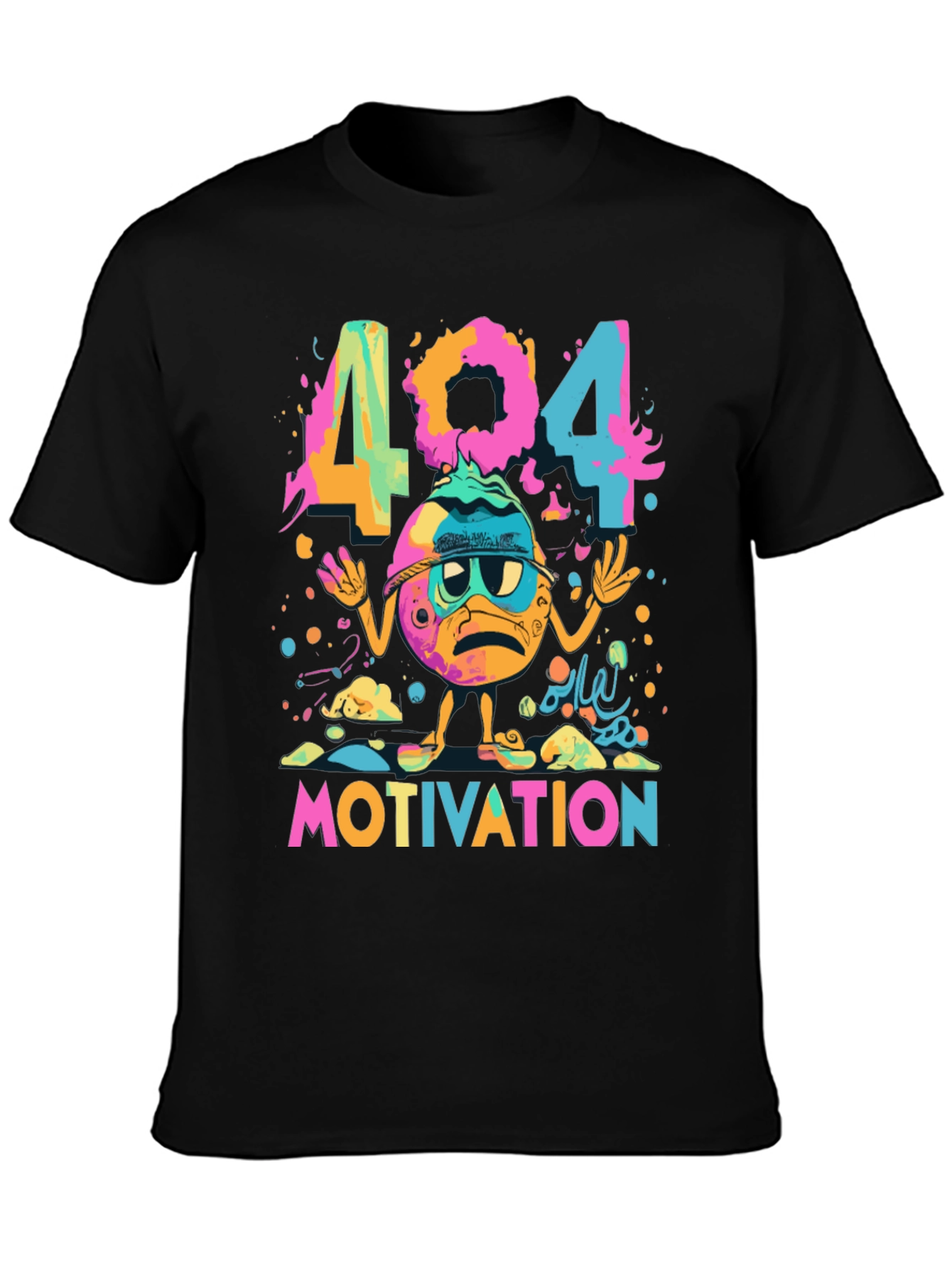 404 Motivation Funny Graphic Tee