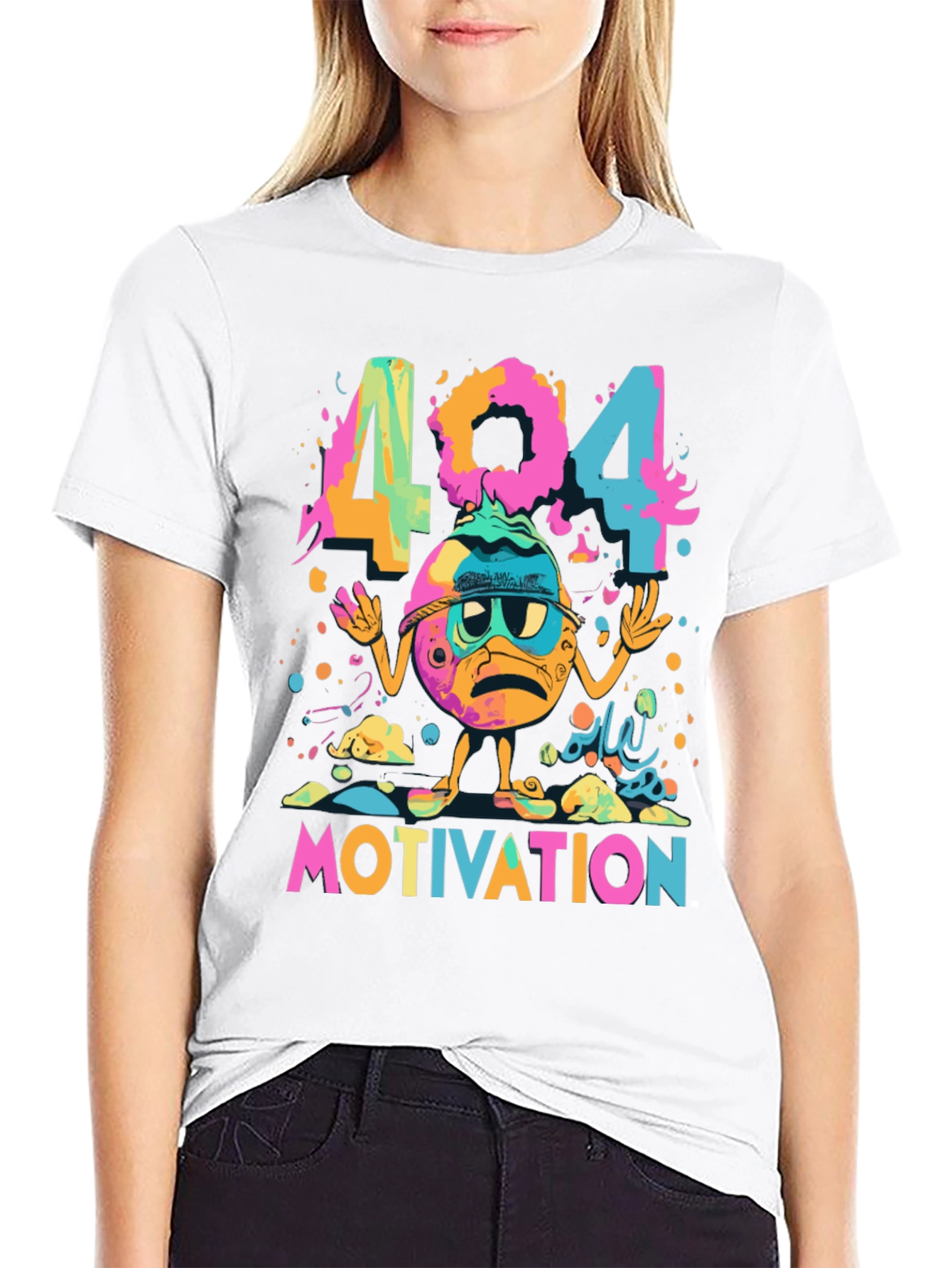 404 Motivation Funny Graphic Tee