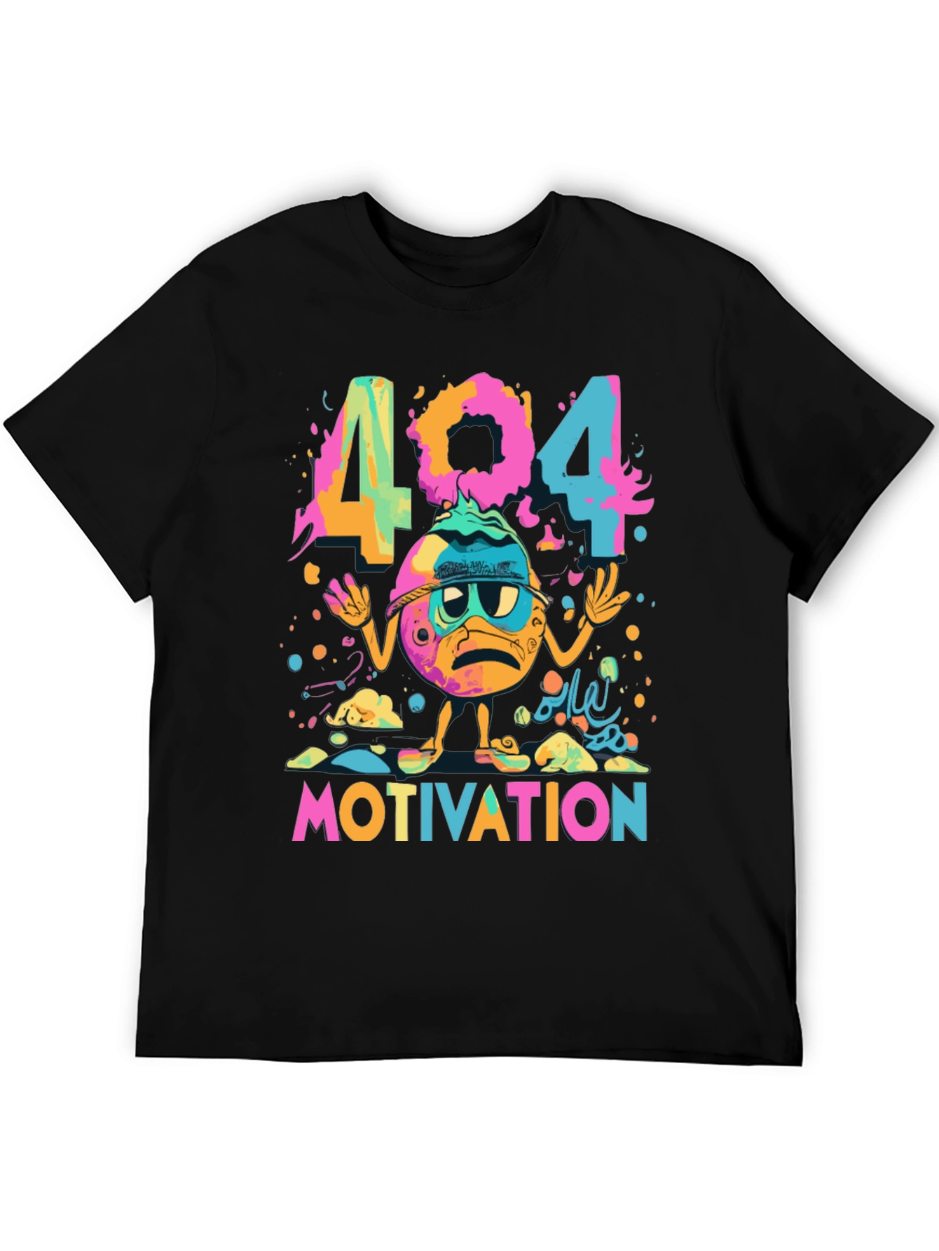 404 Motivation Funny Graphic Tee