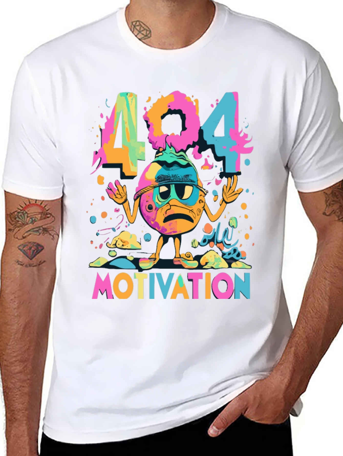 404 Motivation Funny Graphic Tee