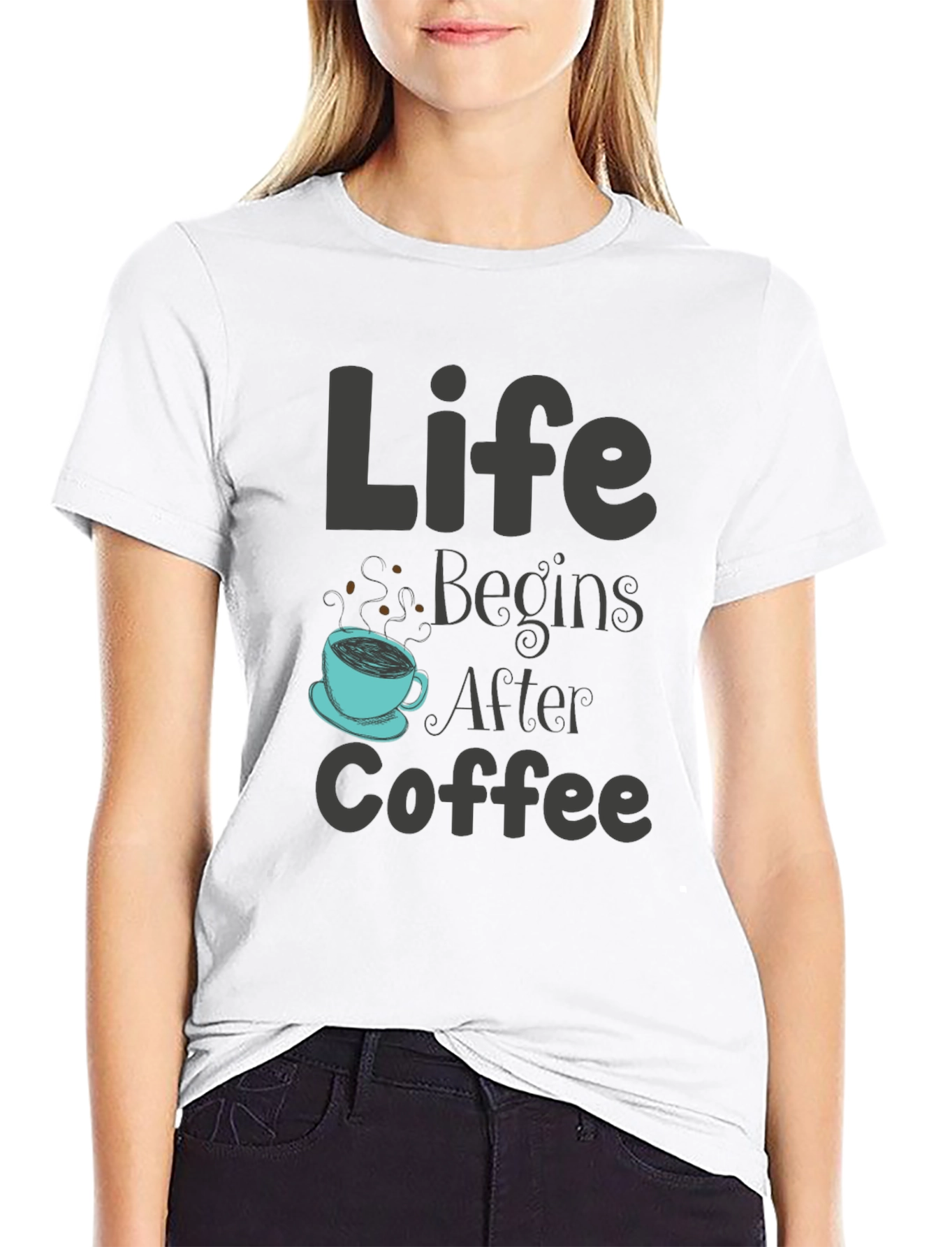 Life Begins After Coffee T-Shirt - Unisex Design