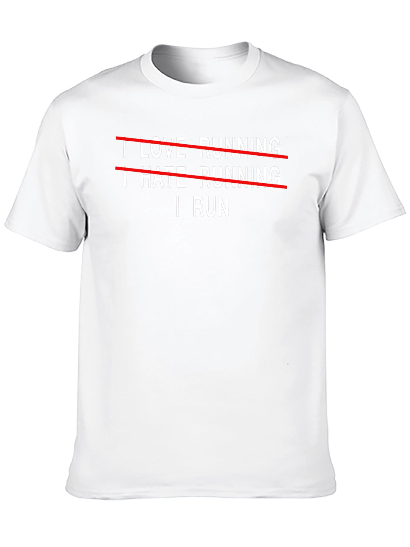I Run T-Shirt - Funny Running Motivation Tee