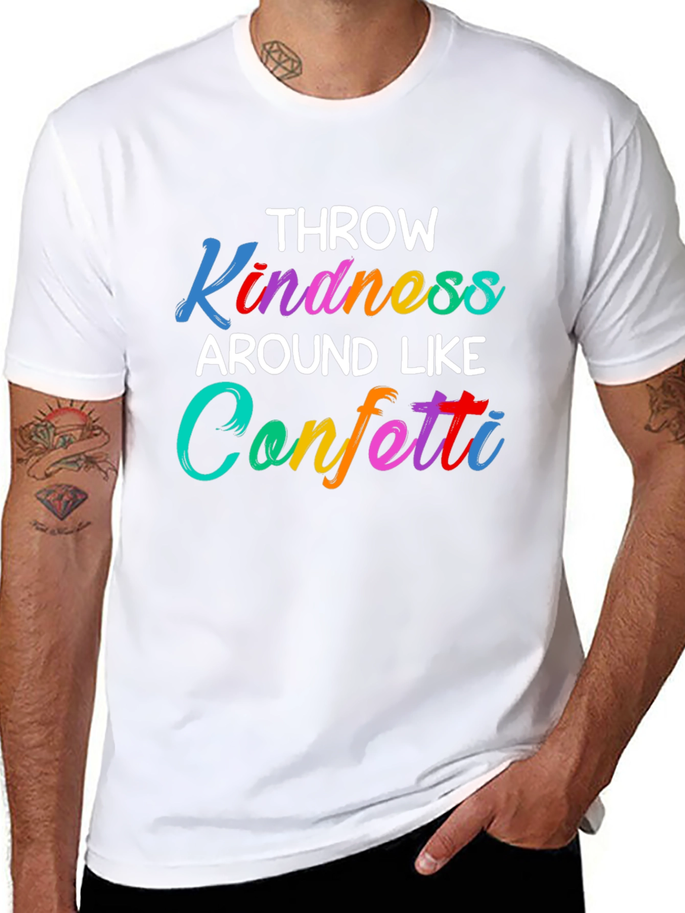 Kindness Confetti Graphic Tee - Spread Joy!