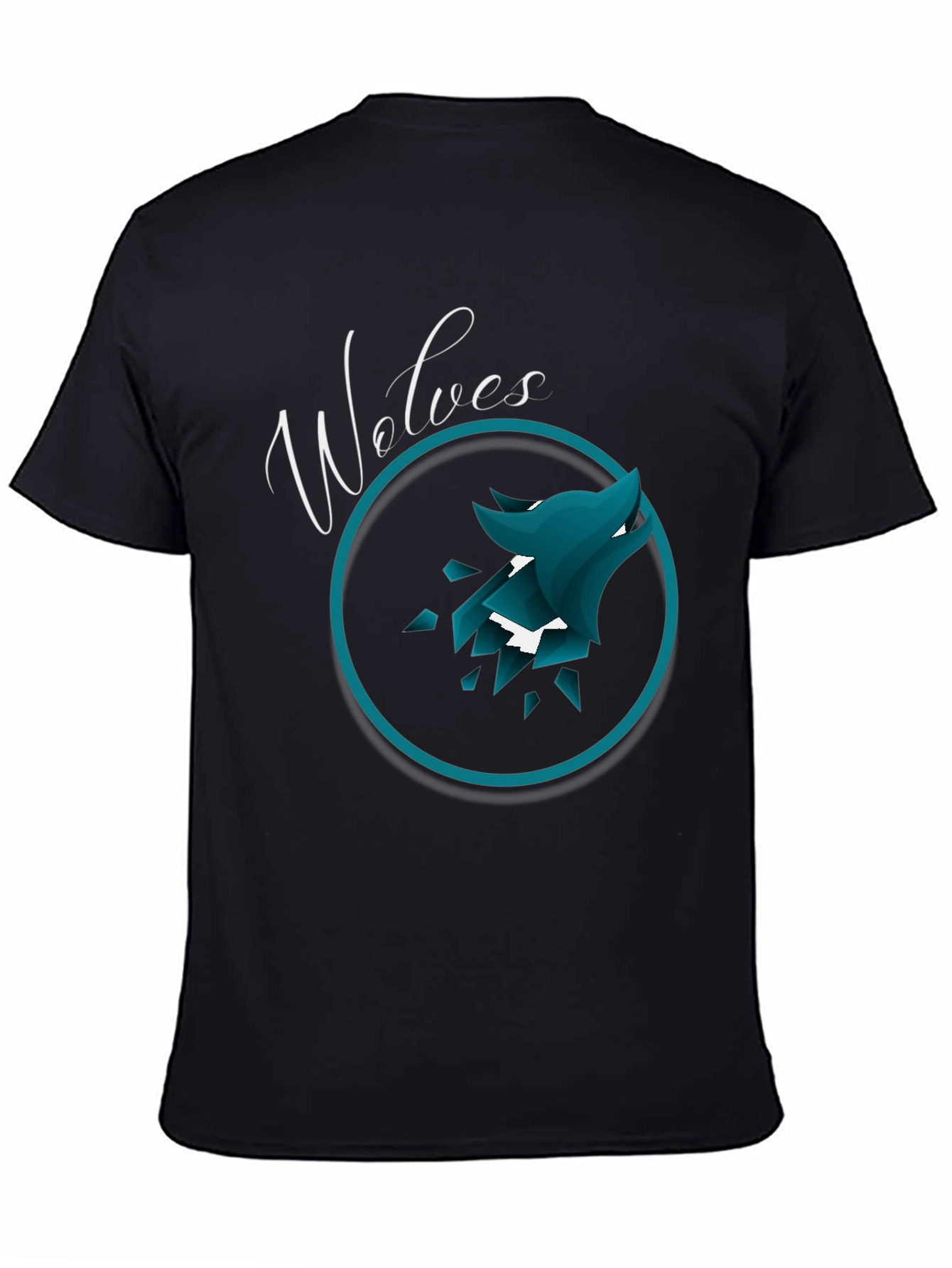 Wolves Graphic Tee - Stylish Mens Black T-Shirt