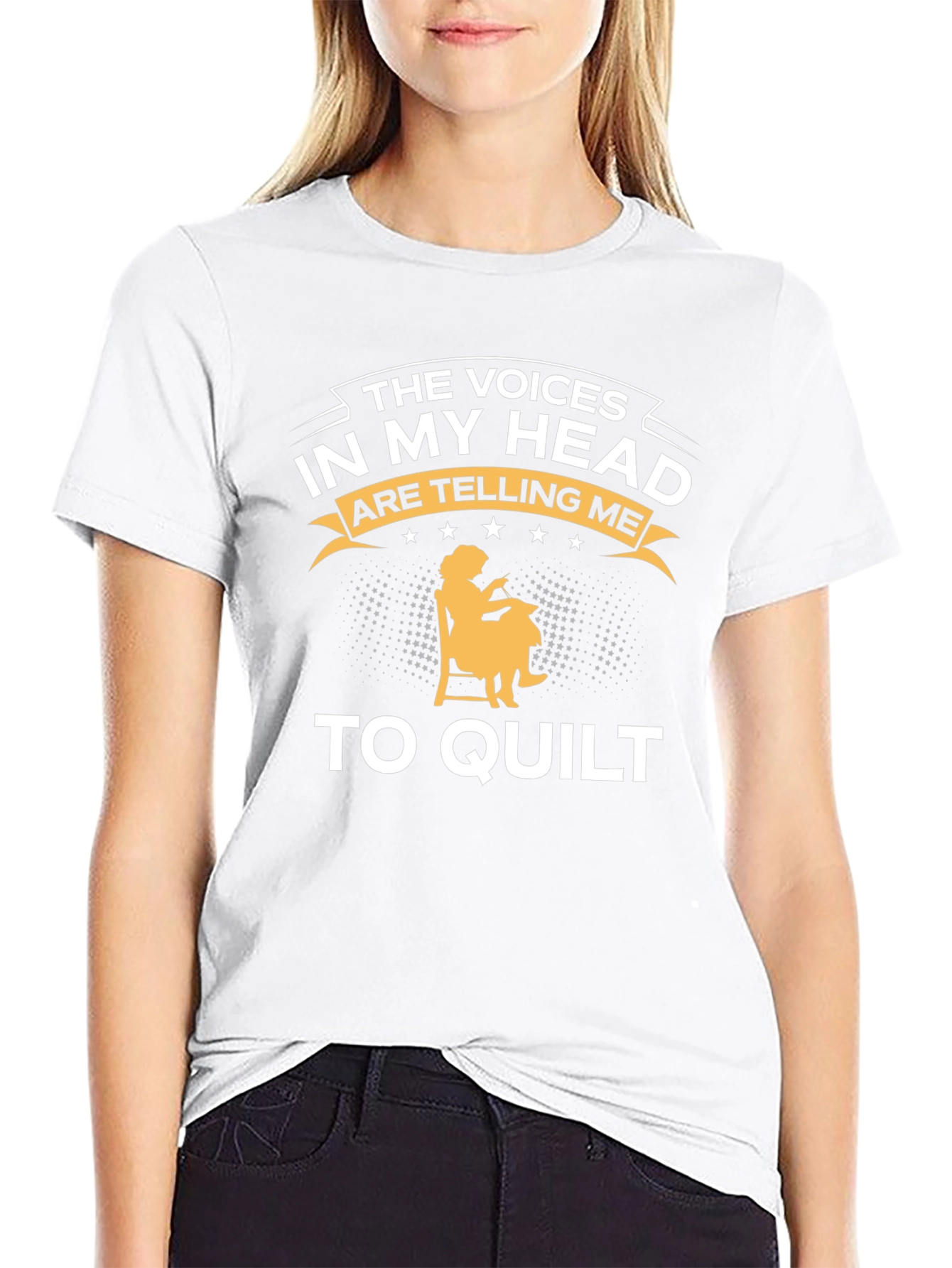 Quilting Voices T-Shirt - Funny Quilter Gift
