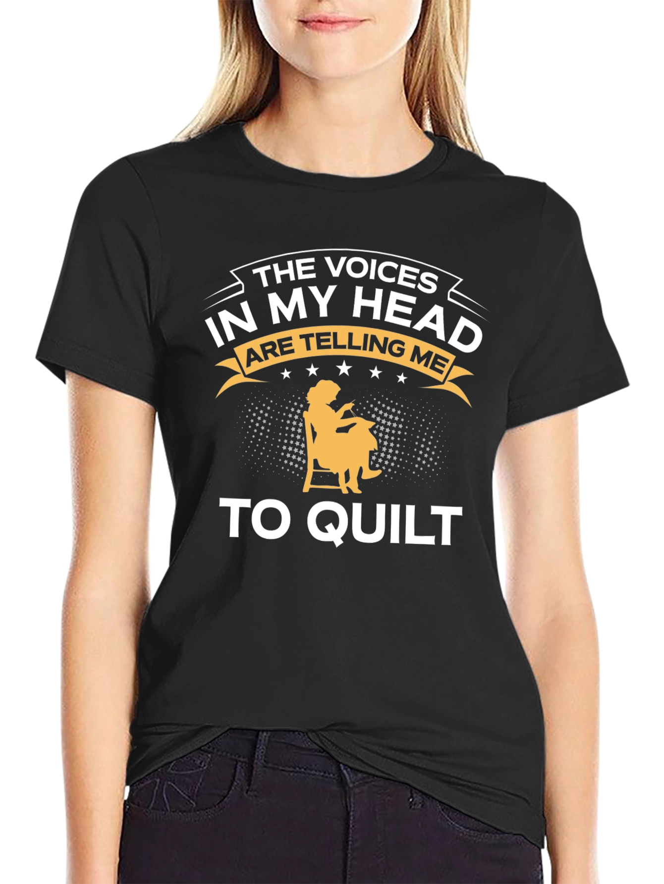 Quilting Voices T-Shirt - Funny Quilter Gift