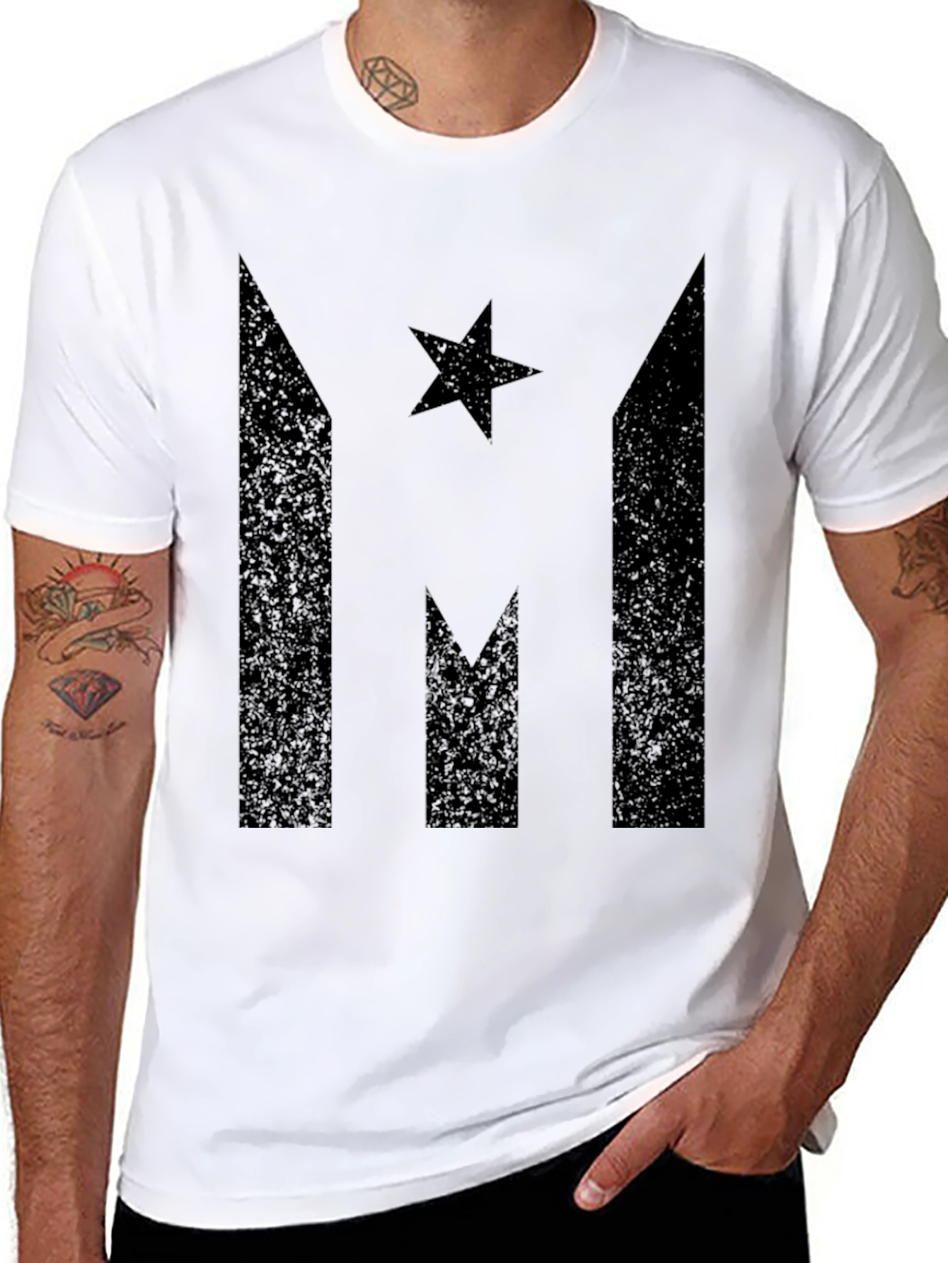 Distressed Puerto Rico Flag Graphic Tee